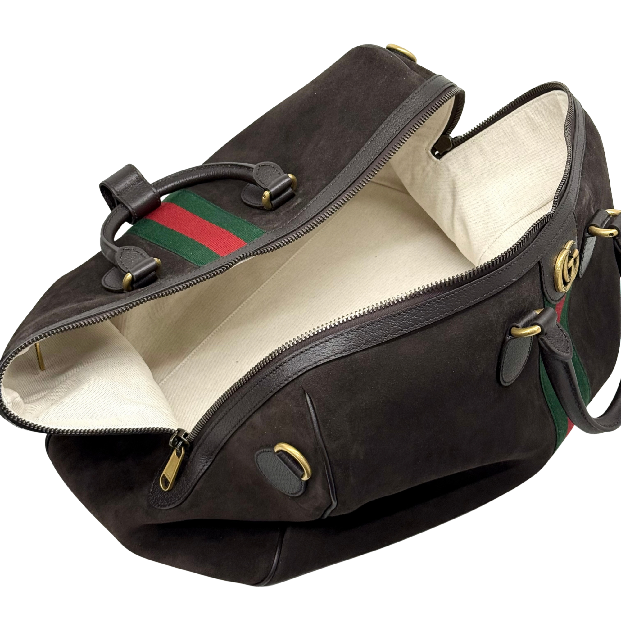 Gucci Suede Leather Travel Bag (brand new)