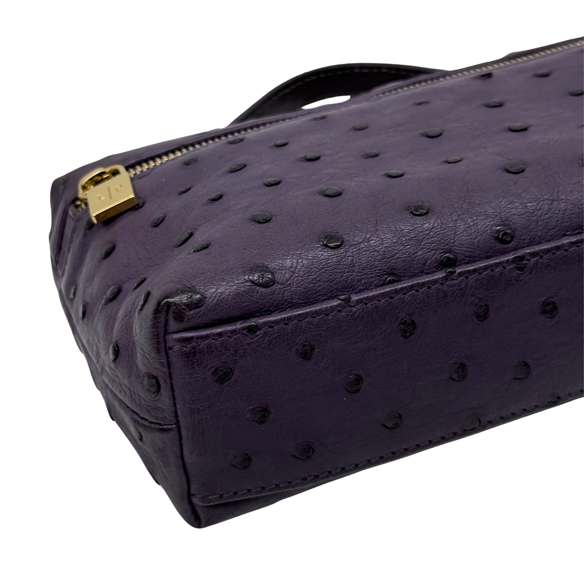 Loro Piana Violet Ostrich L19 Pouch (pre-owned)