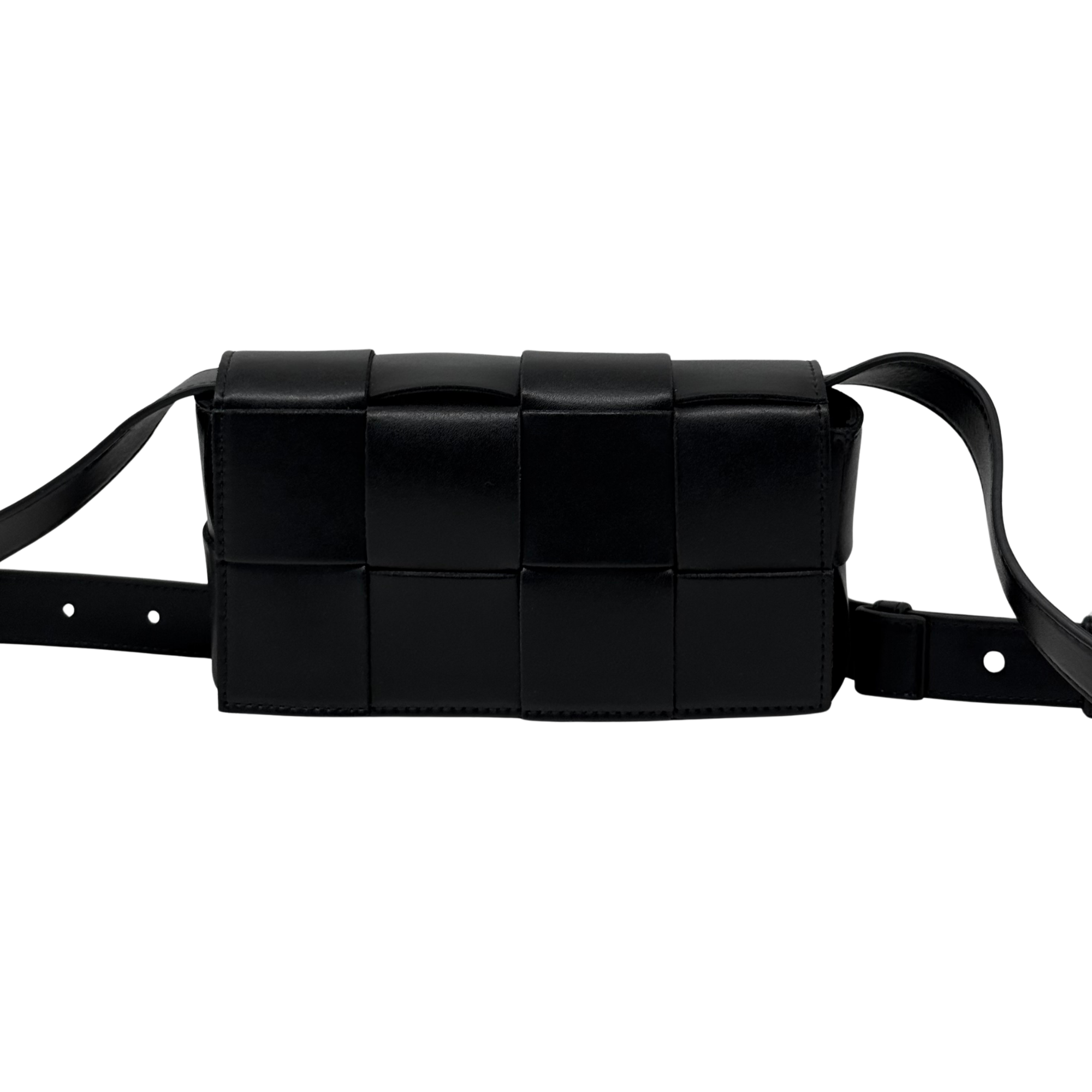 Bottega Veneta Black Cassette Small Convertible Belt Bag (brand new)