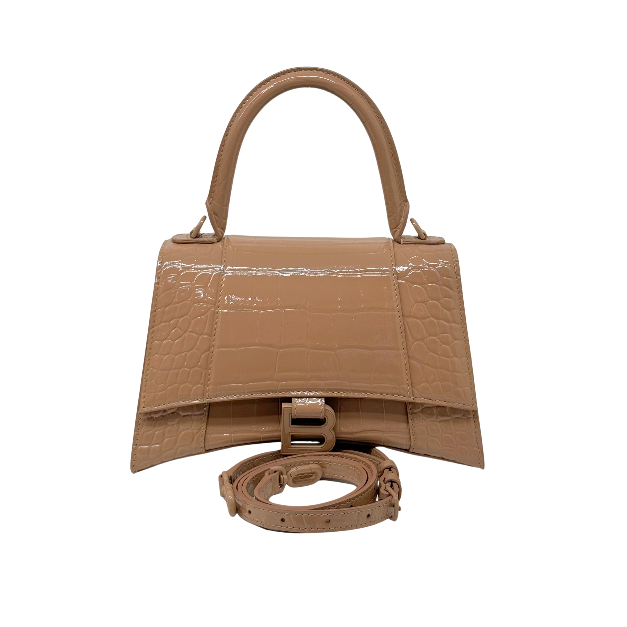 Balenciaga beige top handle
