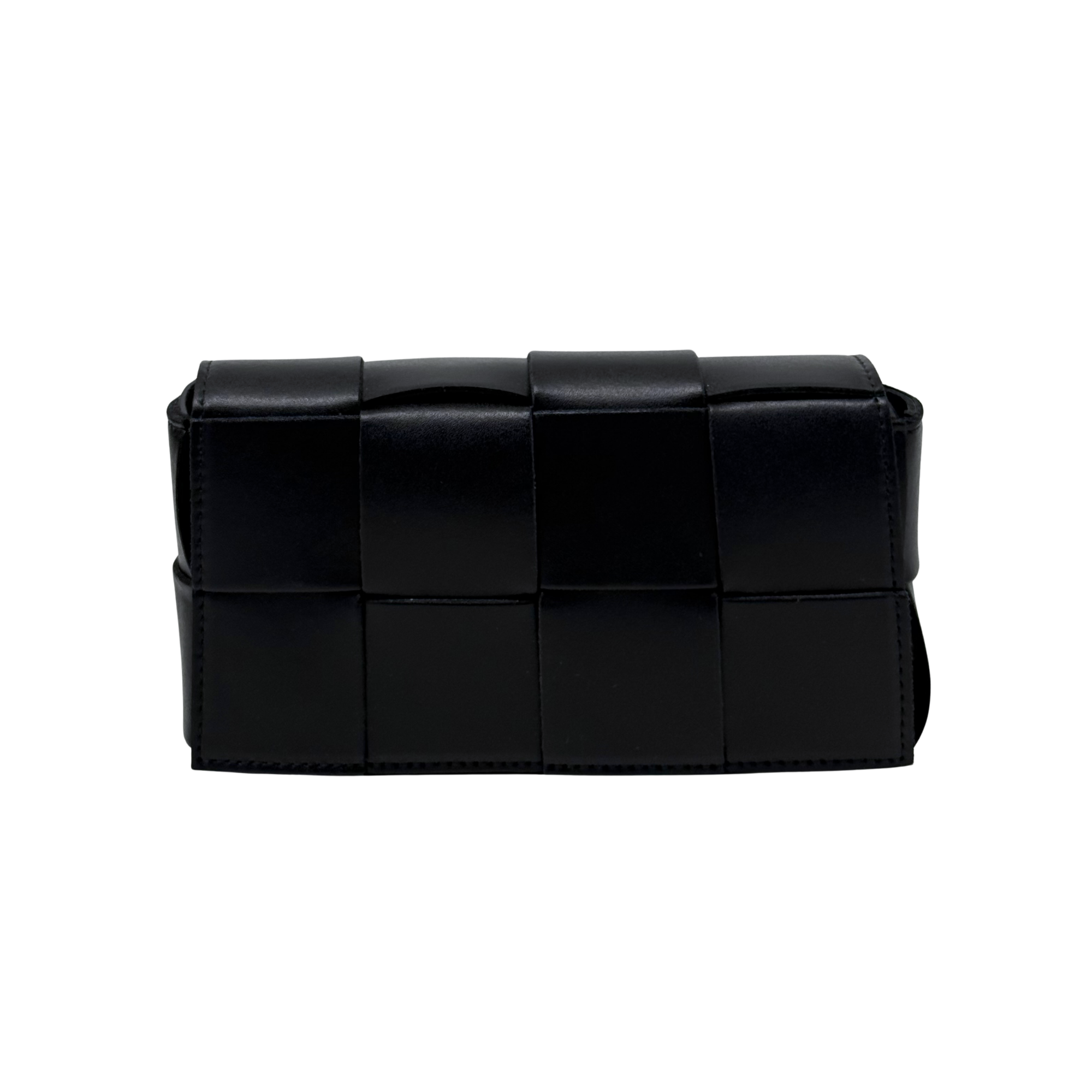 Bottega Veneta Black Cassette Small Convertible Belt Bag (brand new)