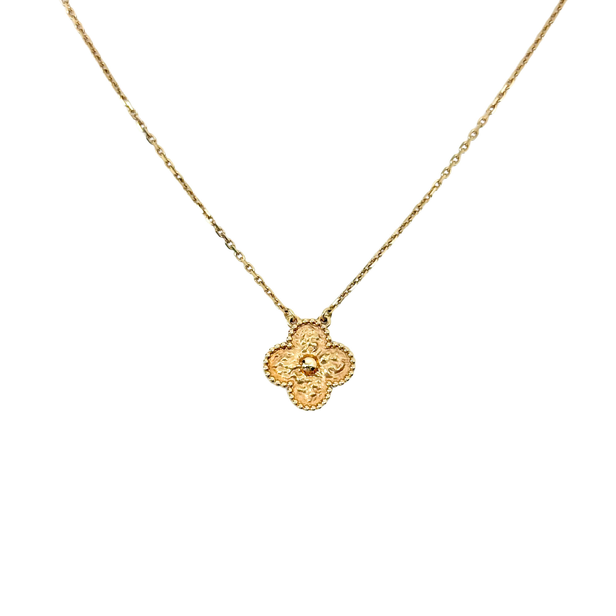 Van Cleef Vintage Alhambra Pendant Necklace 18K Yellow Gold (pre-owned)