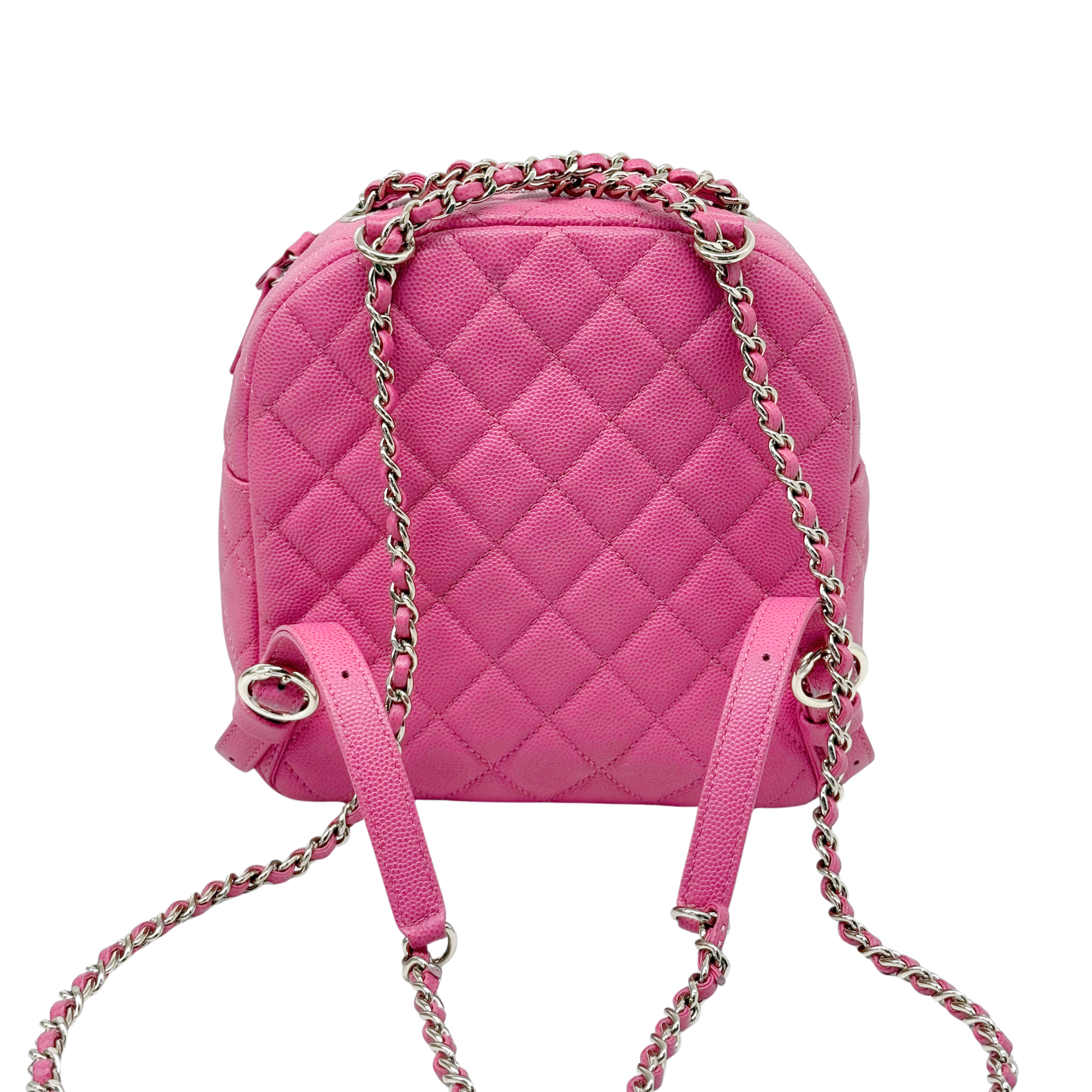Chanel pink backpack bag