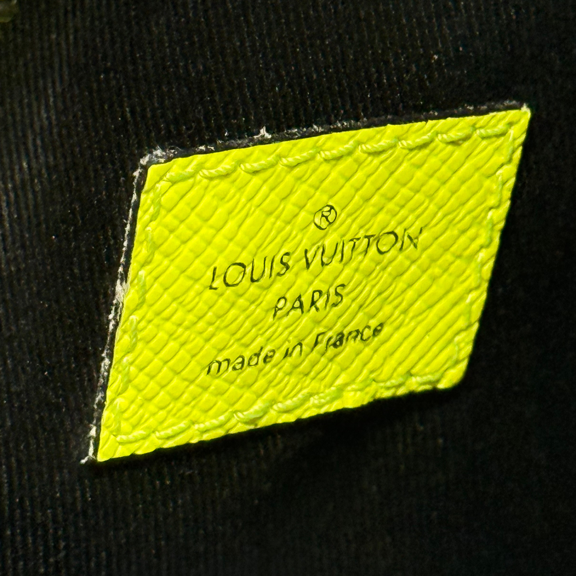 Louis Vuitton Duo Sling Bag Monogram Taigarama crossbody bag neon yellow (pre-owned)