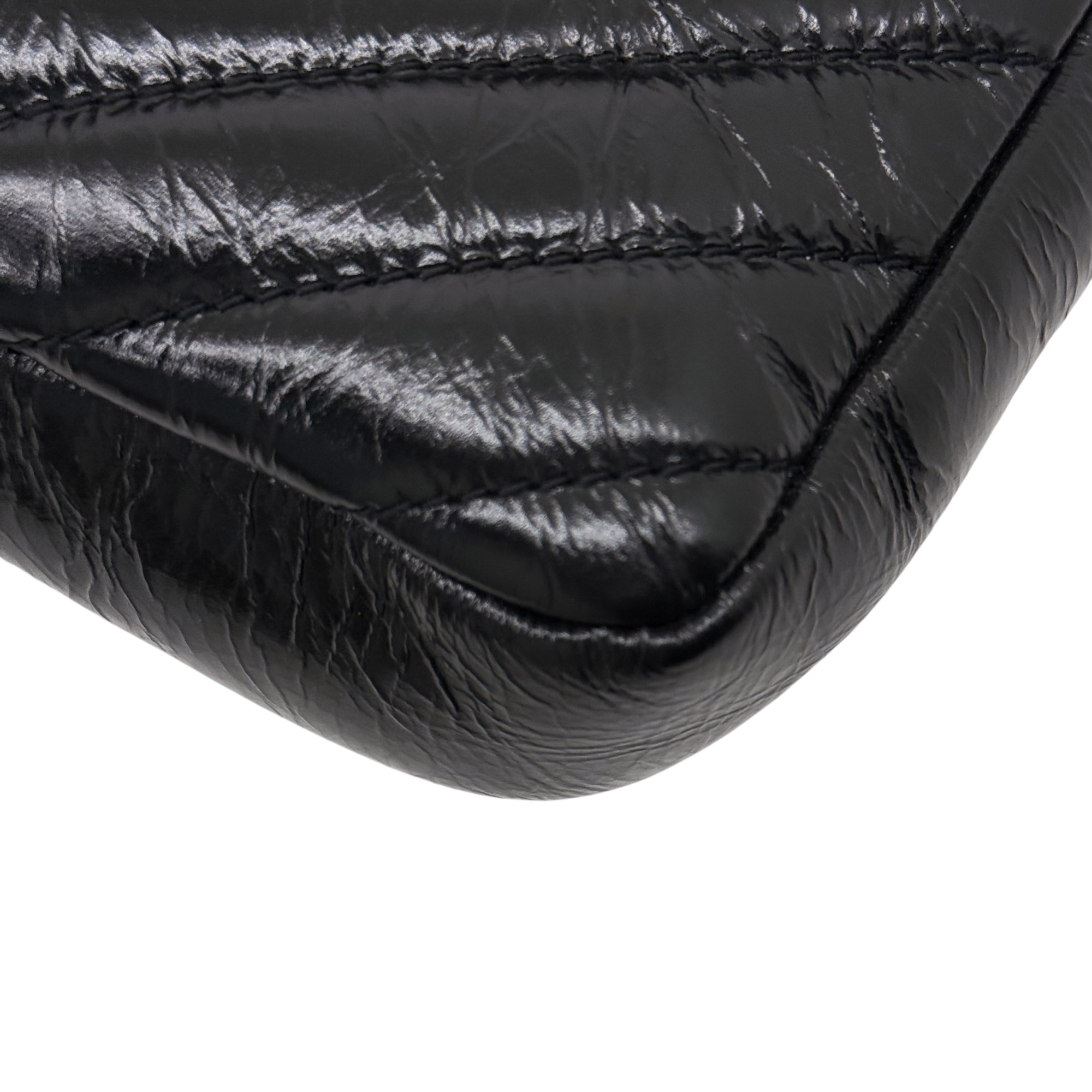 YSL Saint Laurent Black Mini College Chain Quilted Shoulder Bag in Leather (brand new)