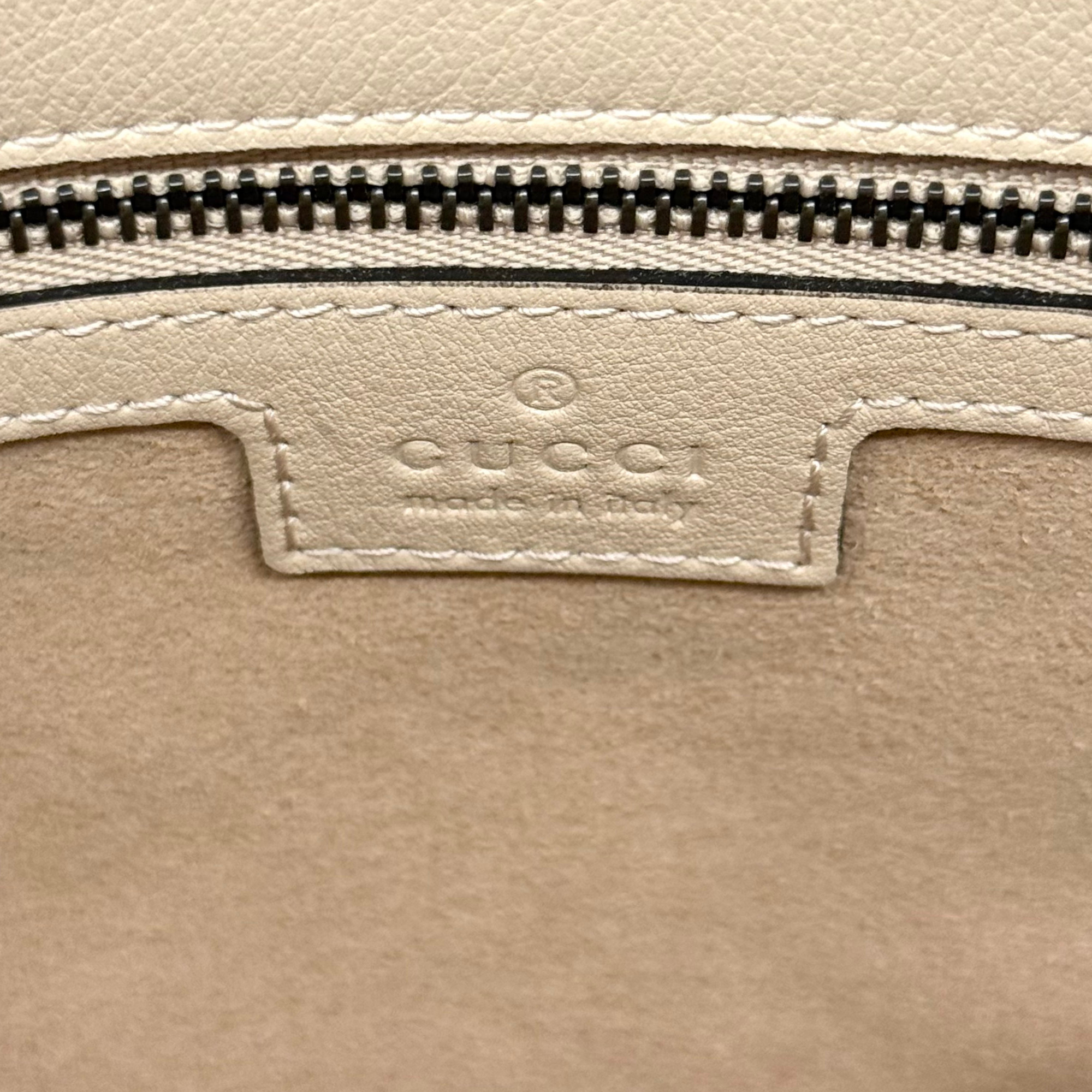 Gucci beige leather Gucci Diana medium tote bag (pre-owned)