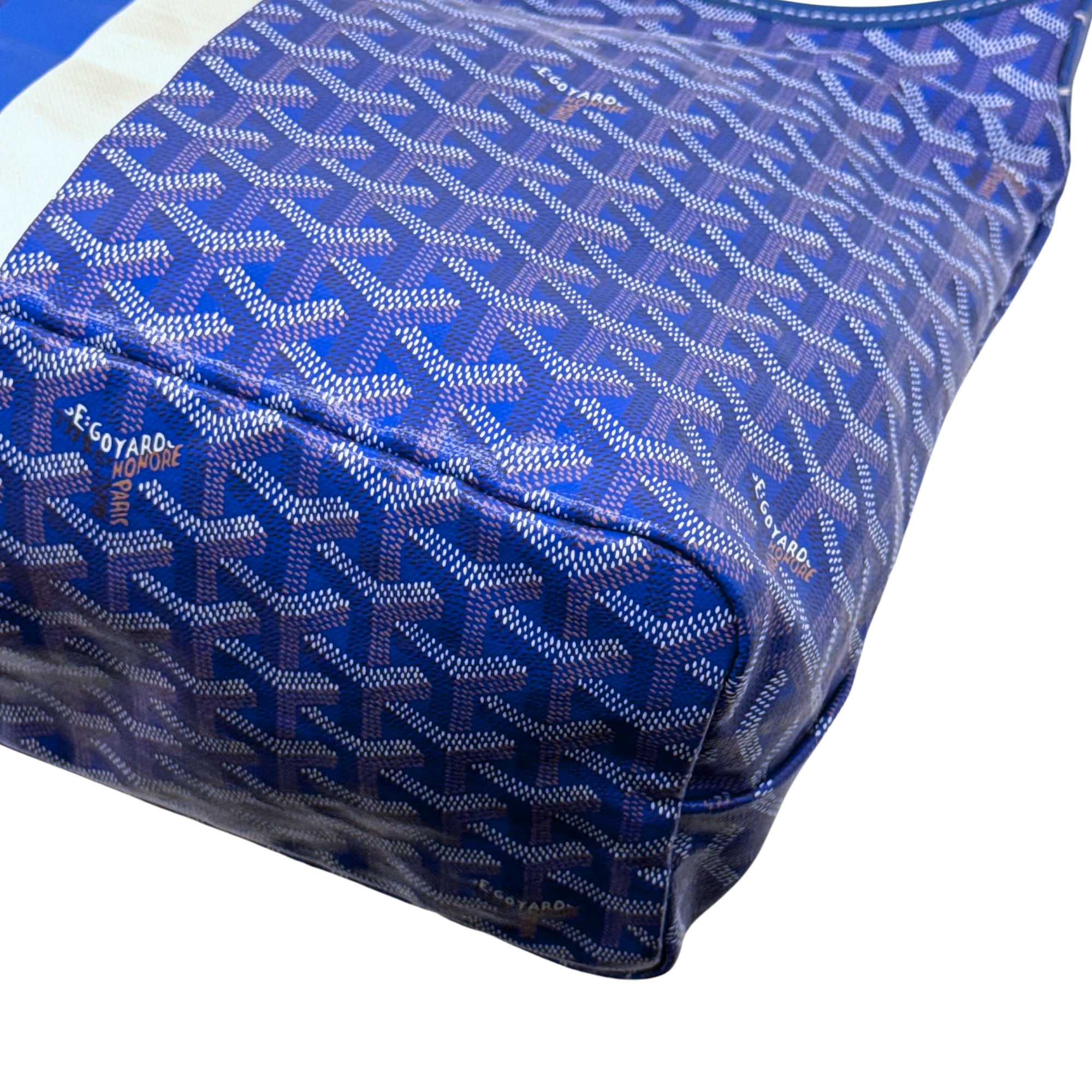 Goyard Boheme Coated Canvas hobo bag Blue (pre-owned)