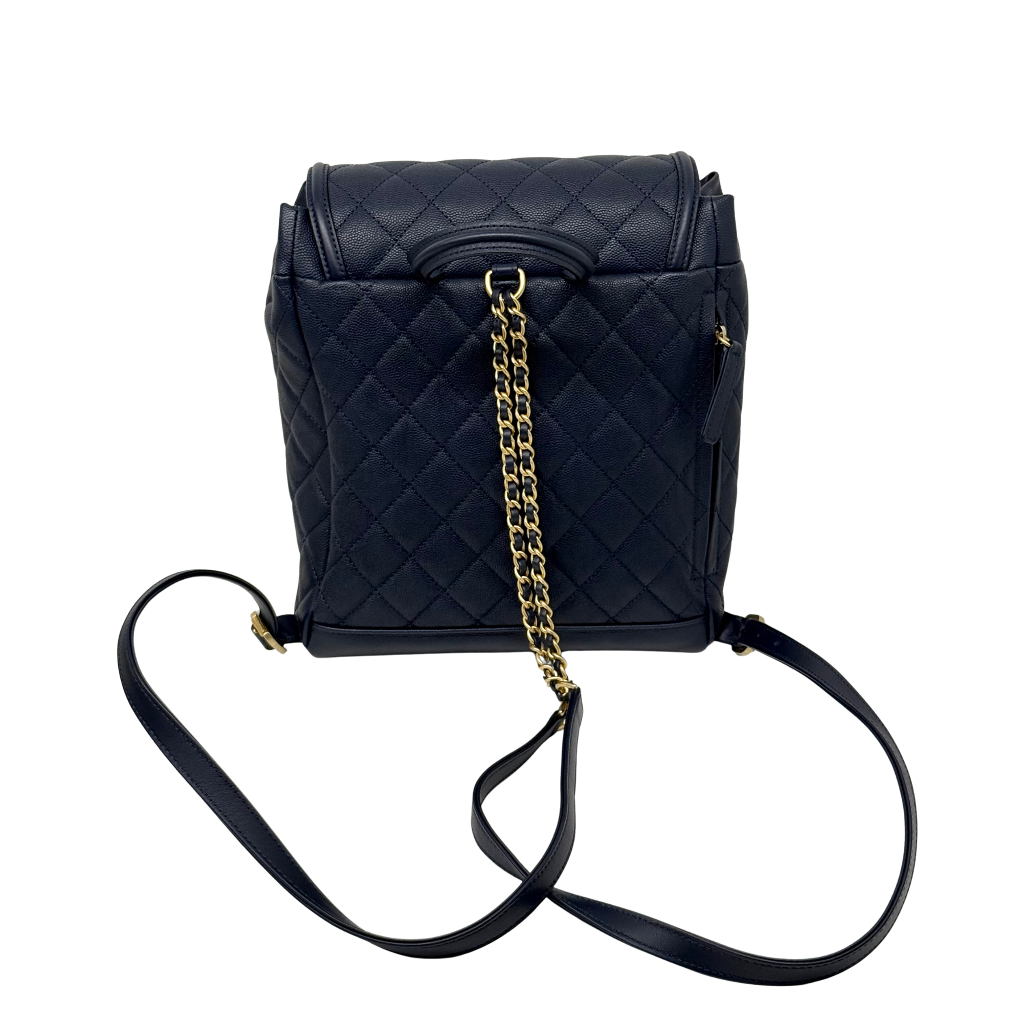 Chanel backpack dark blue