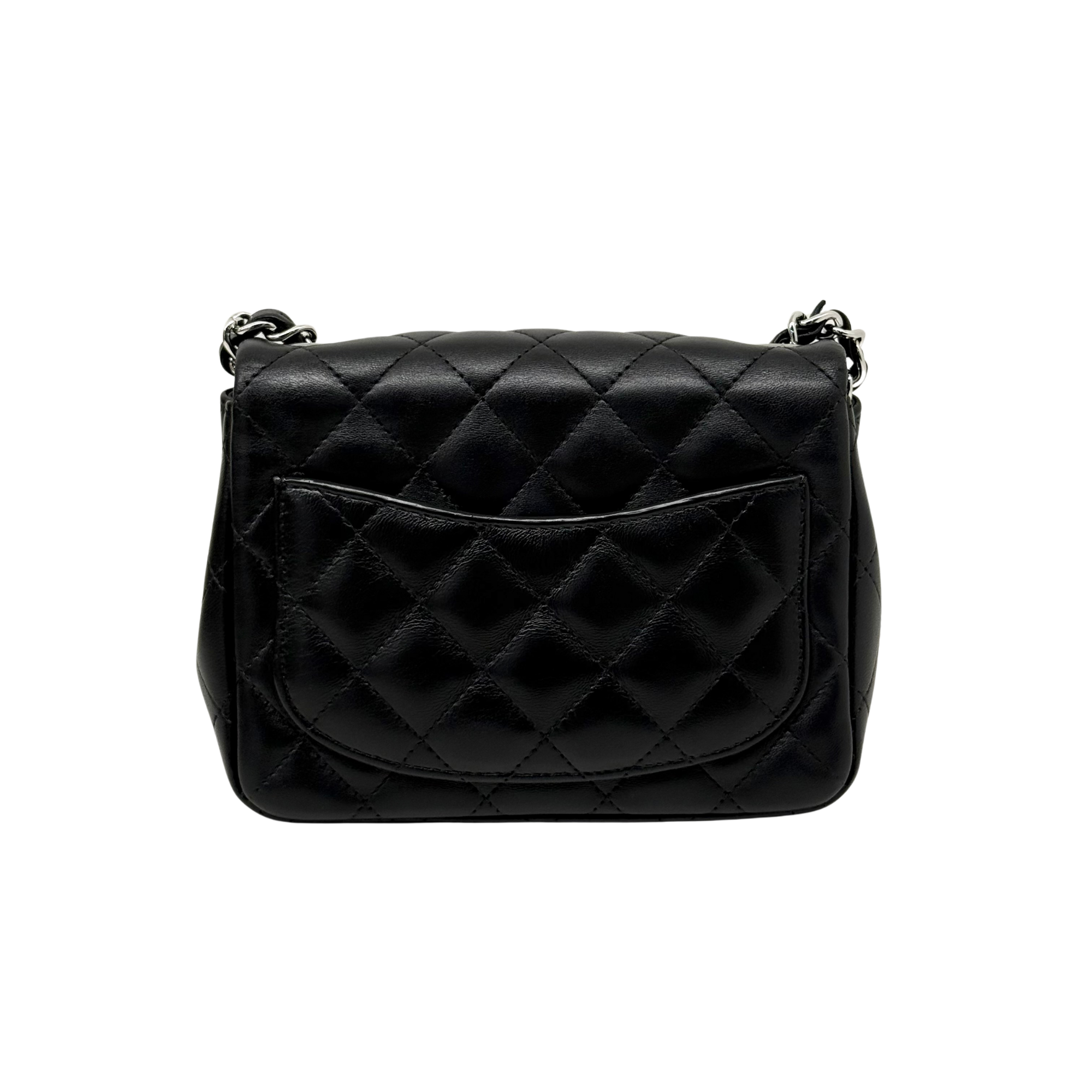 Chanel flap bag silver hardware