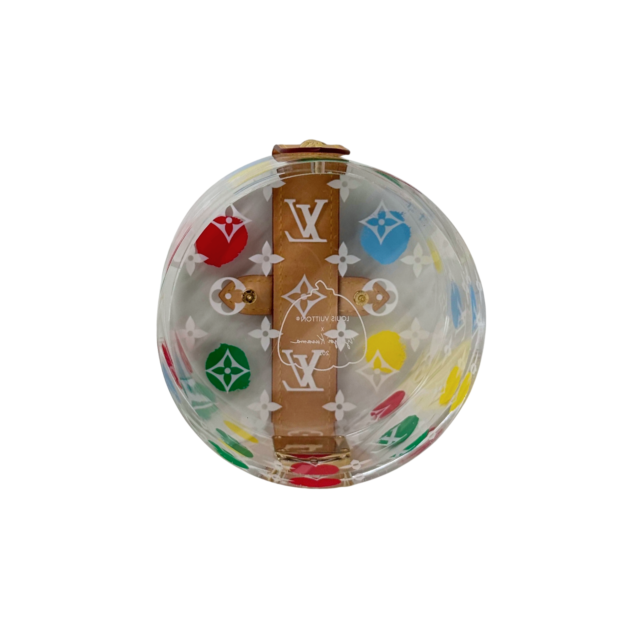 Louis Vuitton x Yayoi Kusama Painted Dots Scott Box in transparent plexiglass (brand new - vintage)