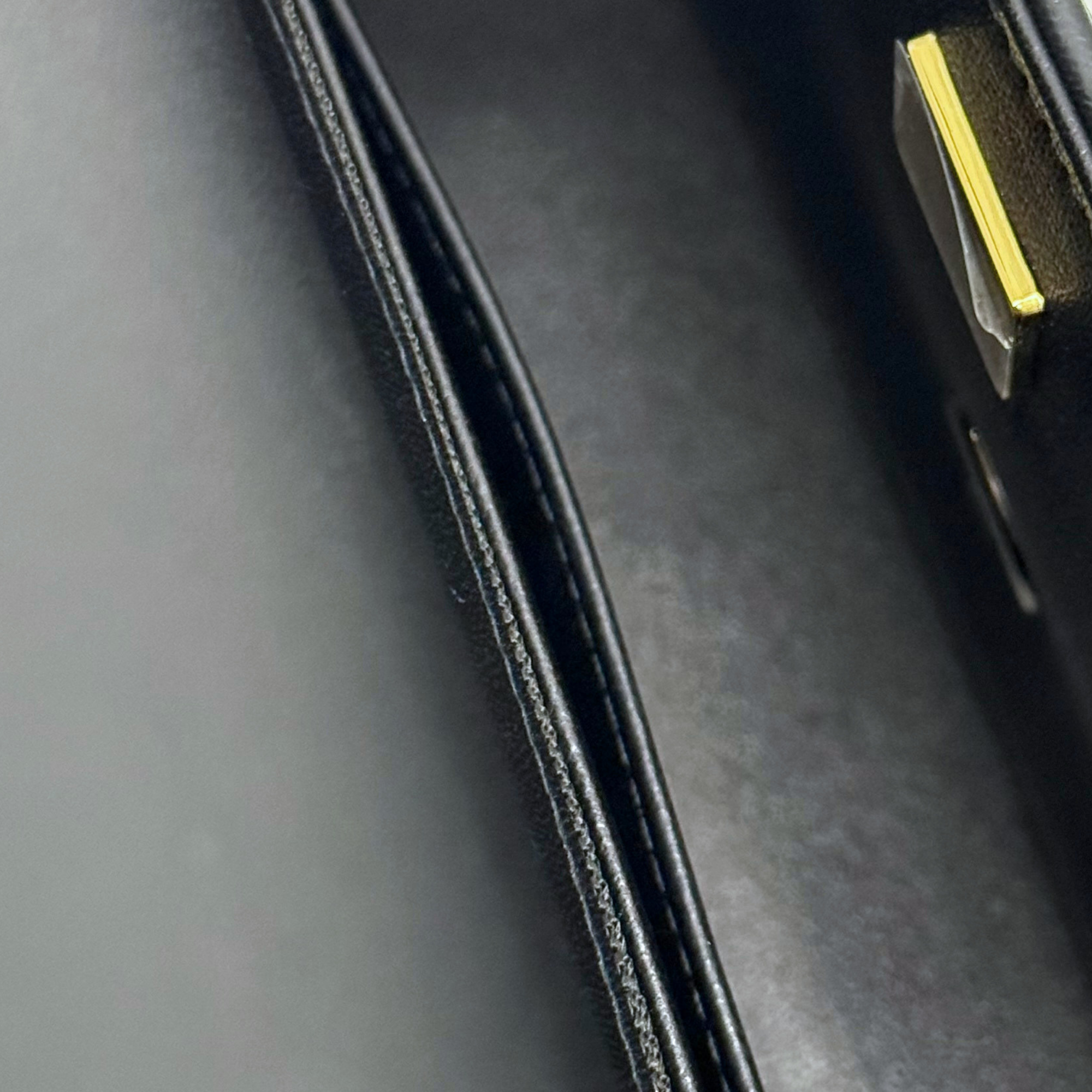 Chanel black bag soft leather gold hardware