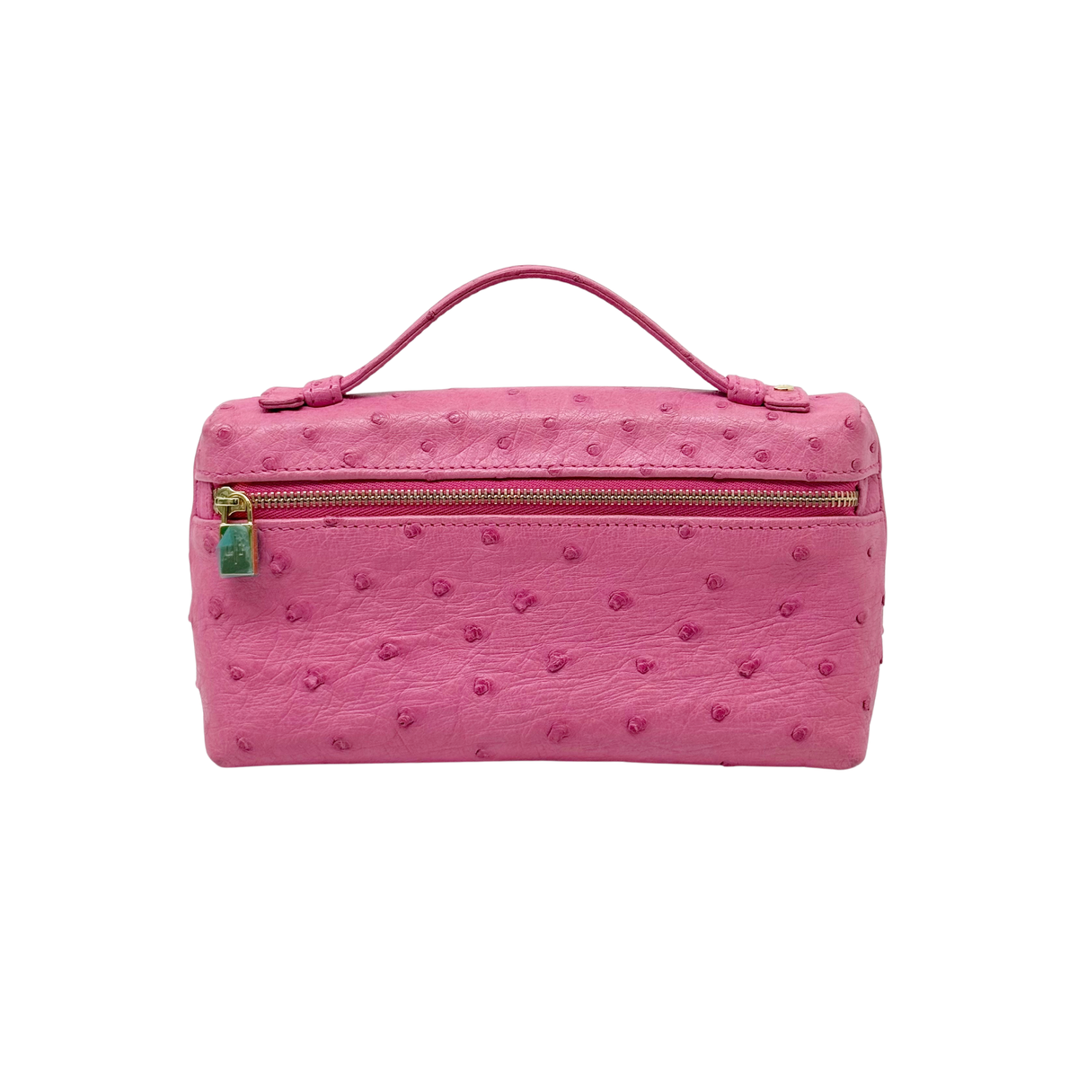 Loro Piana Pink Ostrich L19 Pouch (pre-owned)