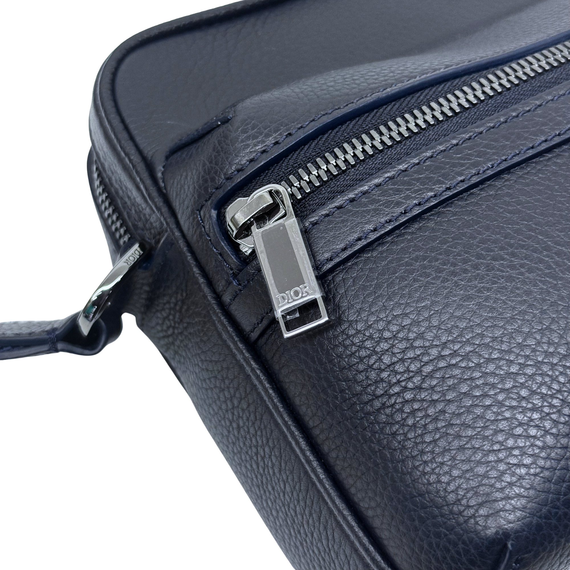 Dior x Hylton Nel Rider Navy Blue Leather Messenger Bag (brand new)