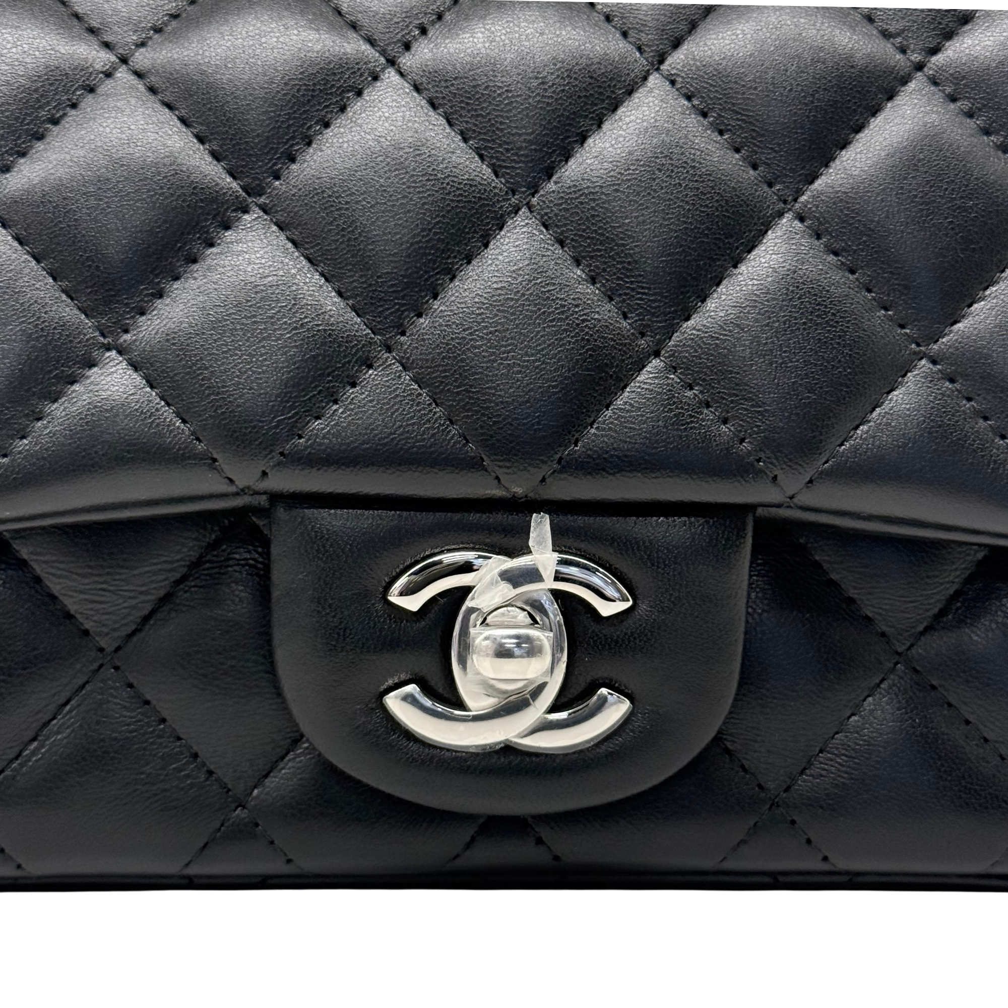 Chanel flap bag silver hardware