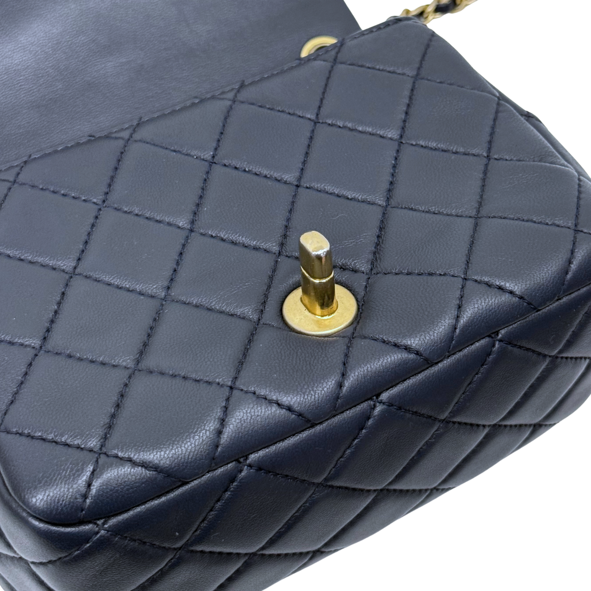 Chanel dark blue flap bag
