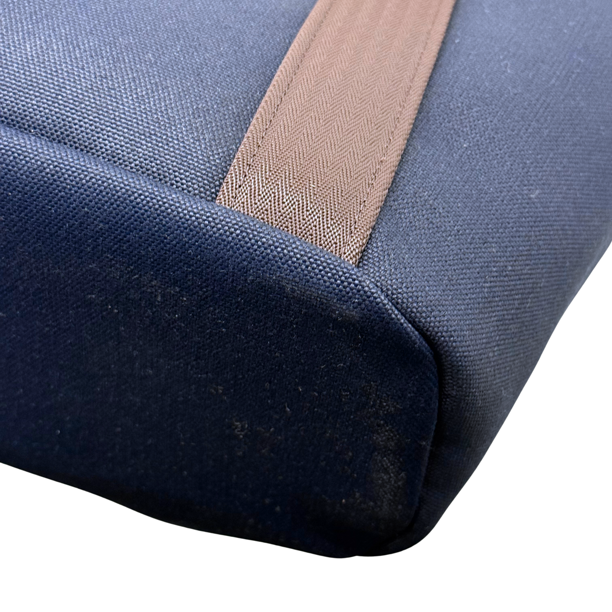 Hermes blue brown bag