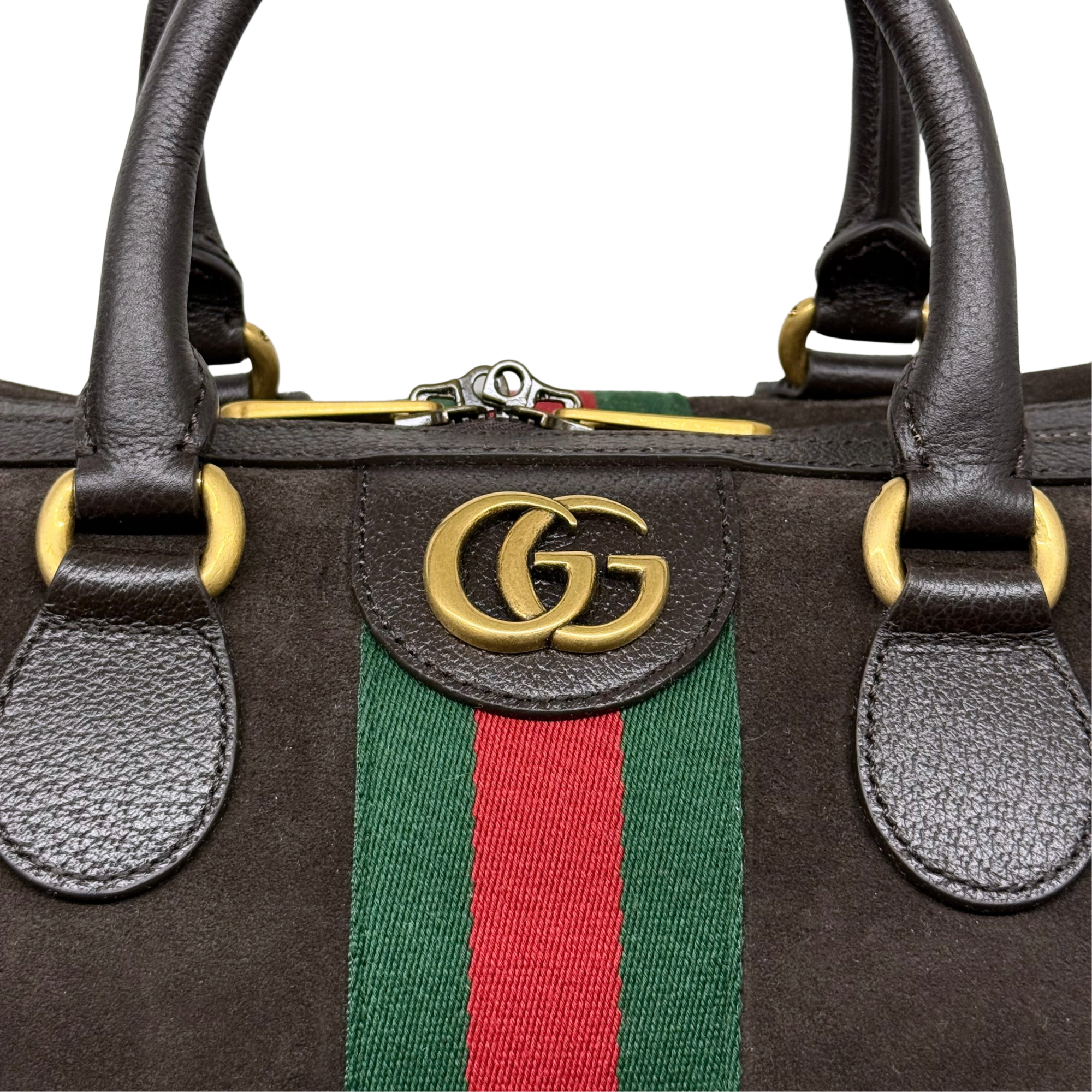 Gucci Suede Leather Travel Bag (brand new)