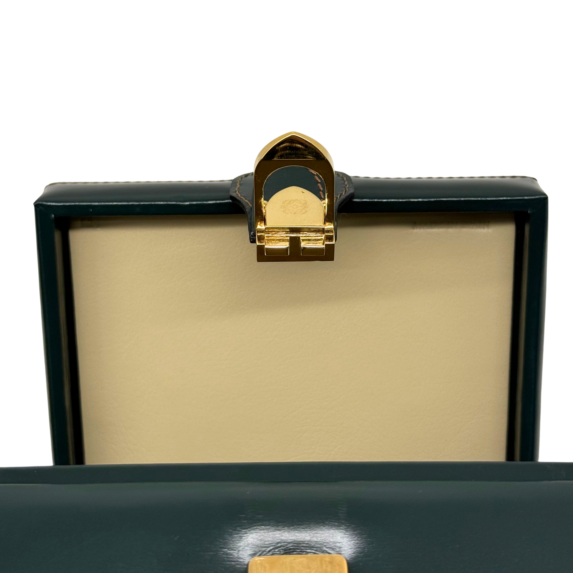 Loewe Anagram Vintage Dark Green vanity handbag (pre-owned)