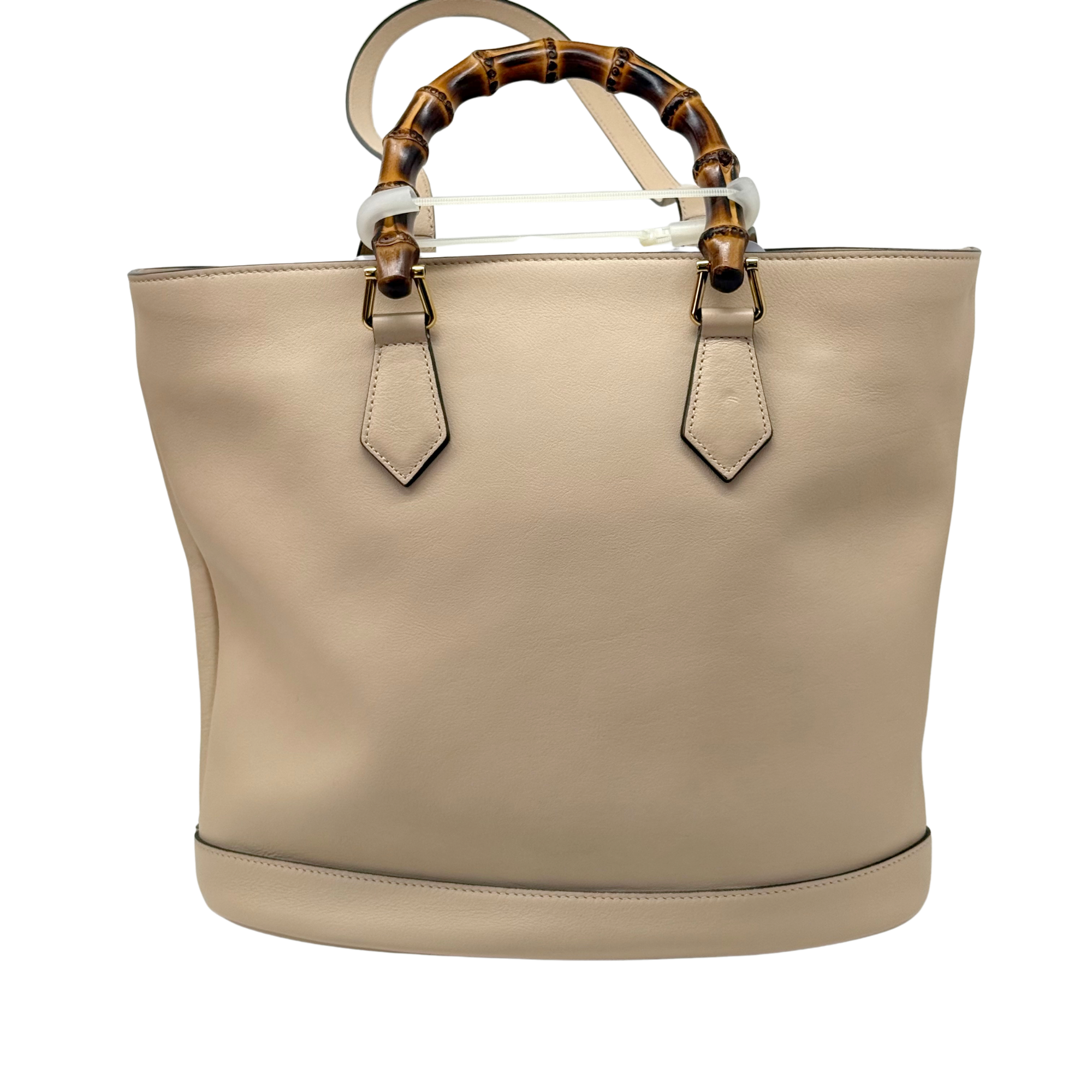 Gucci beige leather Gucci Diana medium tote bag (pre-owned)