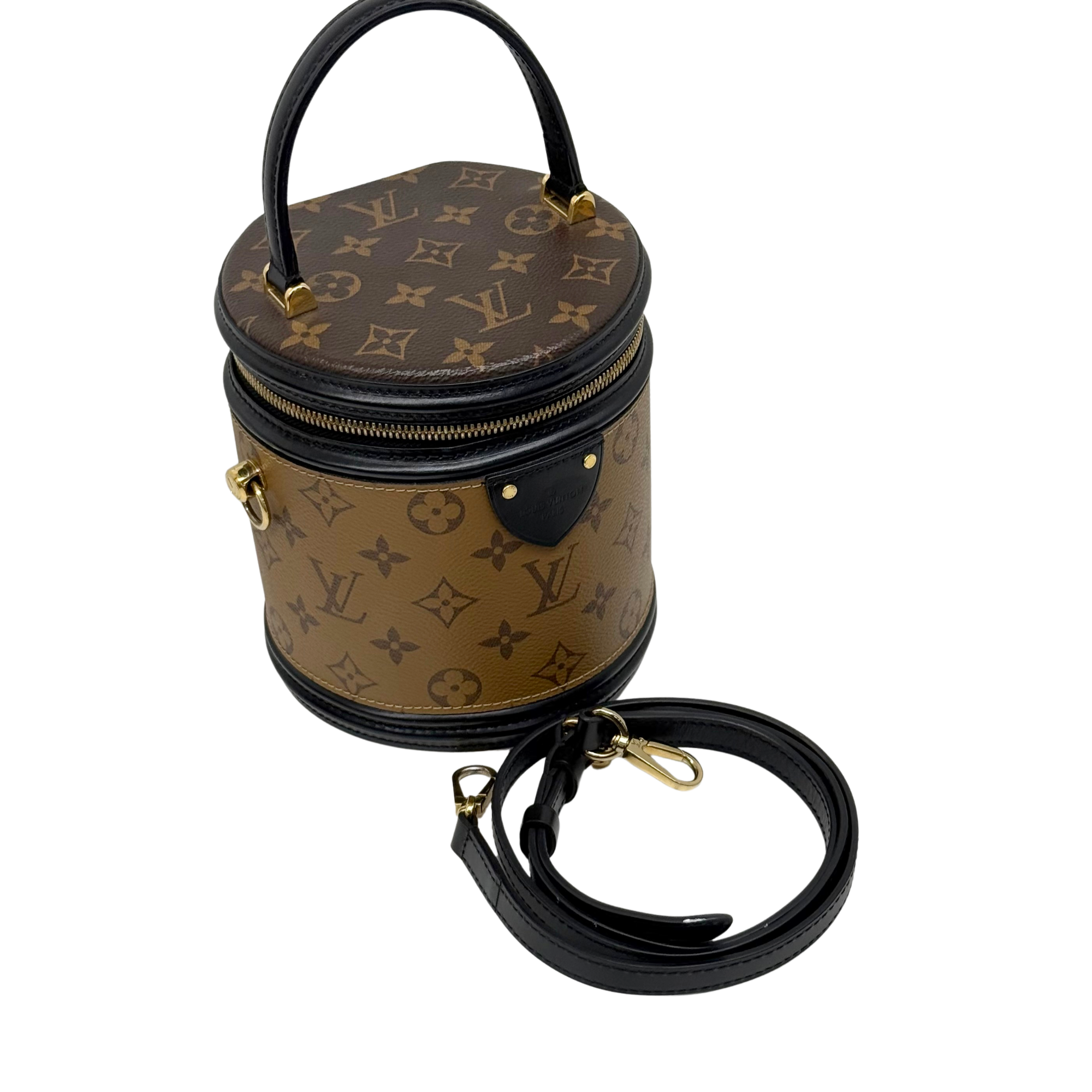 Louis Vuitton Cannes Monogram Reverse canvas bucket bag (pre-owned)
