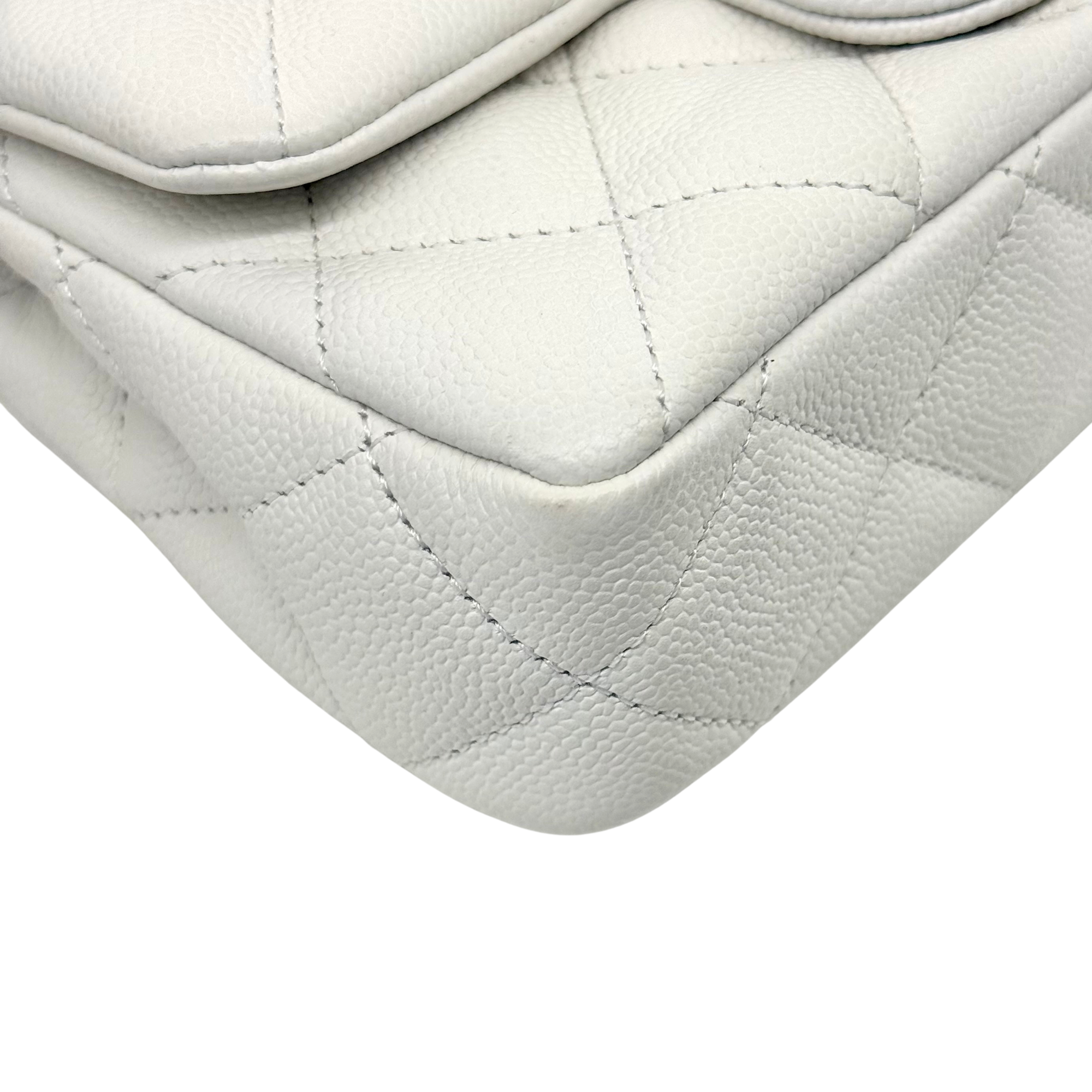 Chanel White Flap small Bag