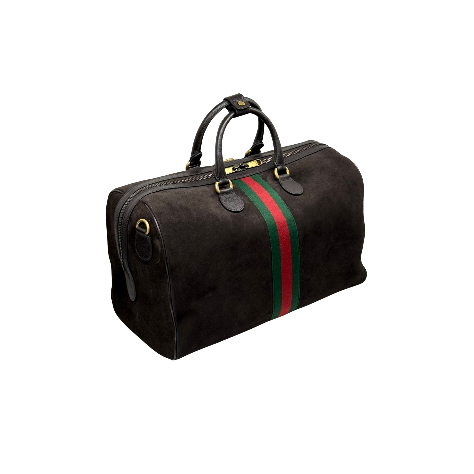 Gucci Suede Leather Travel Bag (brand new)