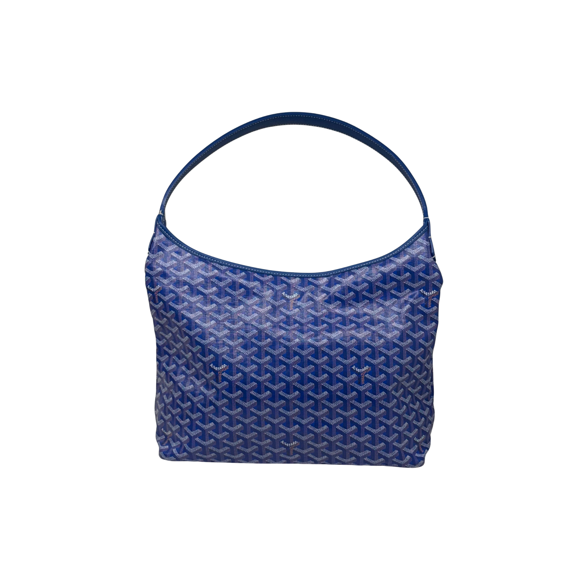 Goyard Boheme Coated Canvas hobo bag Blue (pre-owned)