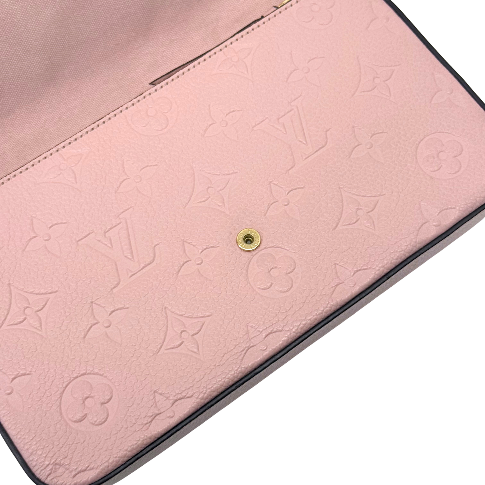 Louis Vuitton Pink Felicie Pochette Monogram Empreinte Leather crossbody bag (pre-owned)