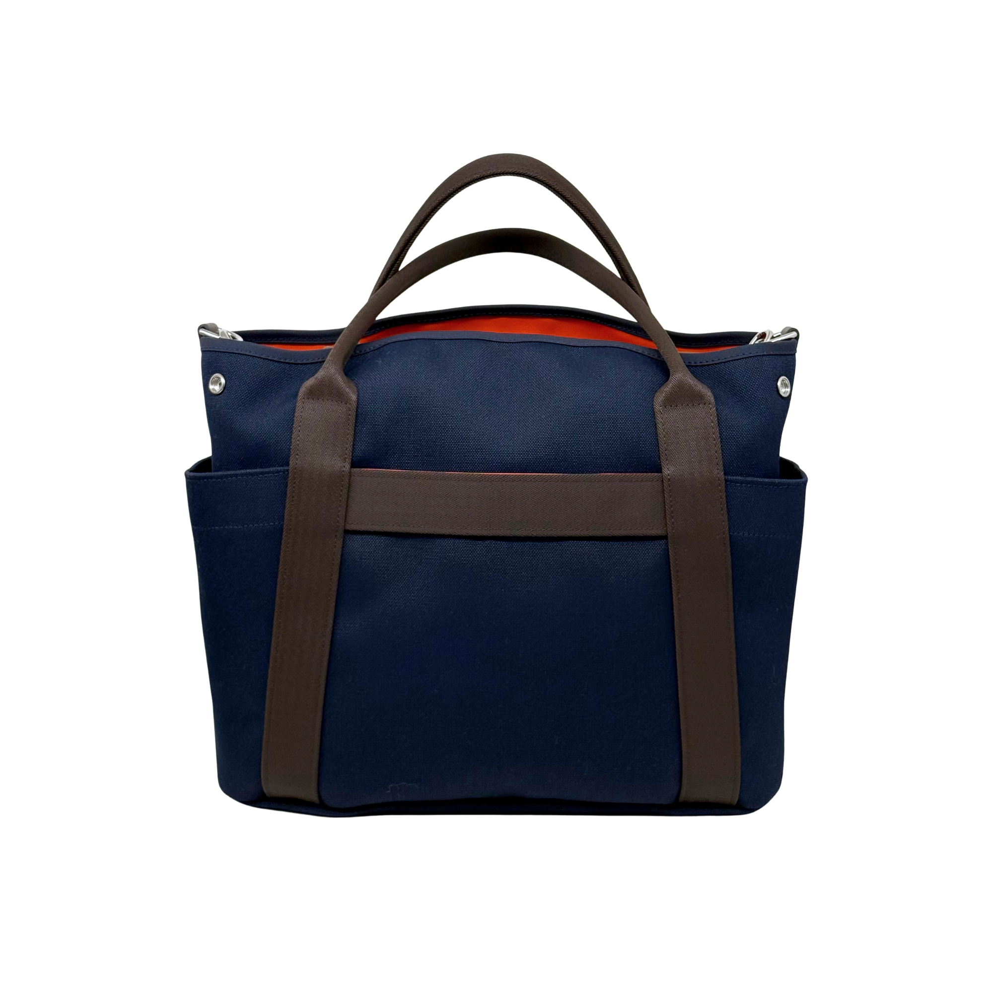 Hermes blue brown bag