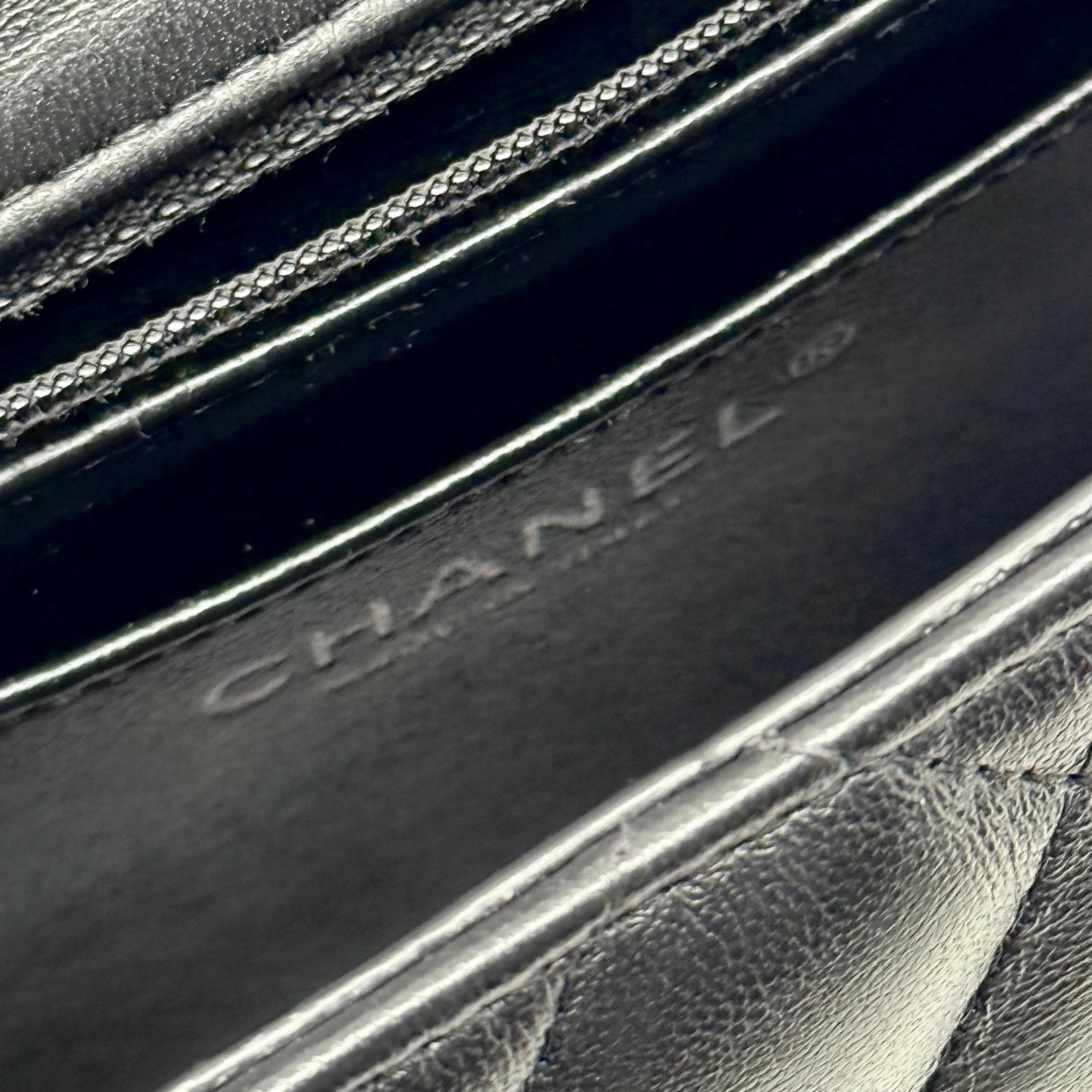 Chanel flap bag silver hardware