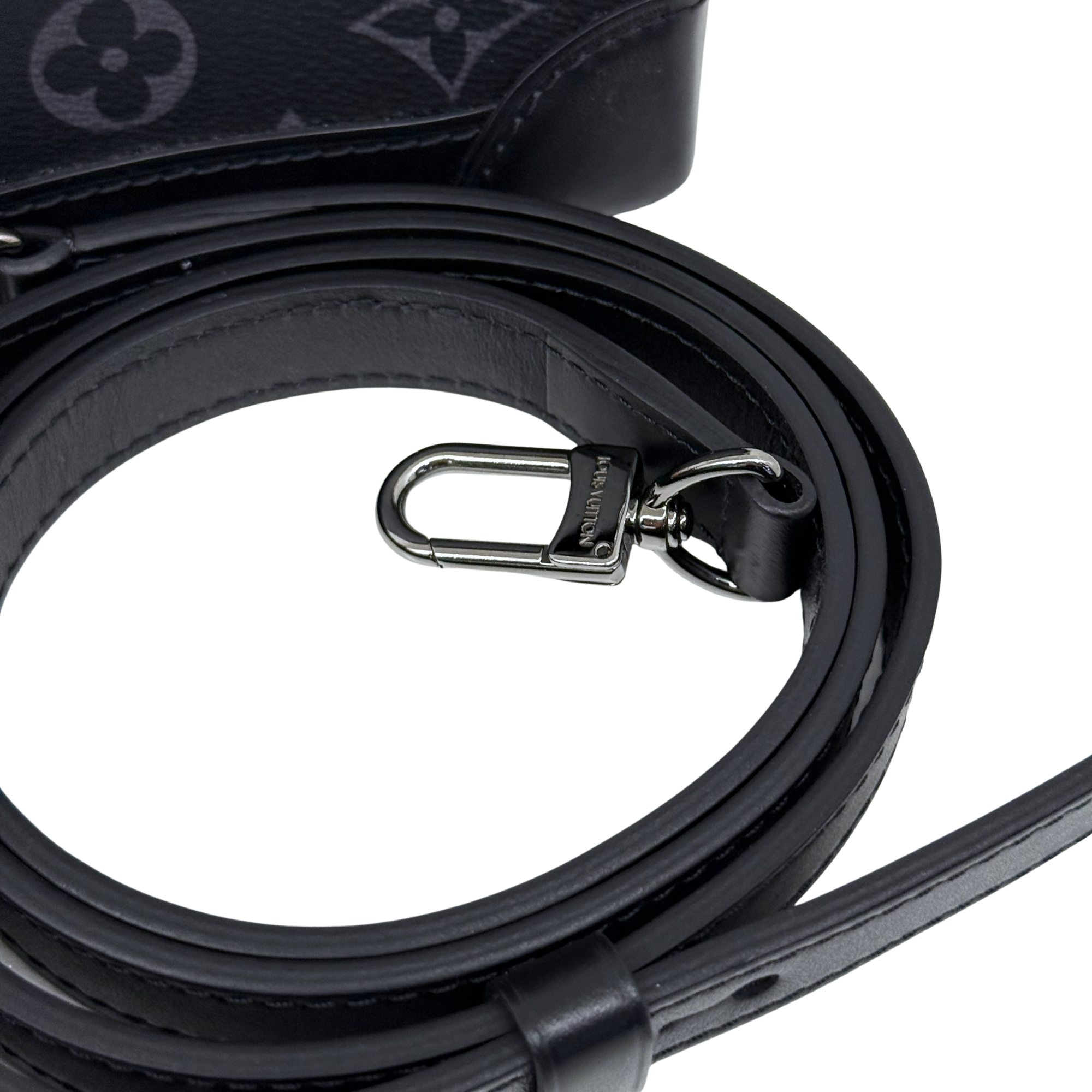 Louis Vuitton Nano Steamer Black Monogram Canvas Top Handle Bag (pre-owned)