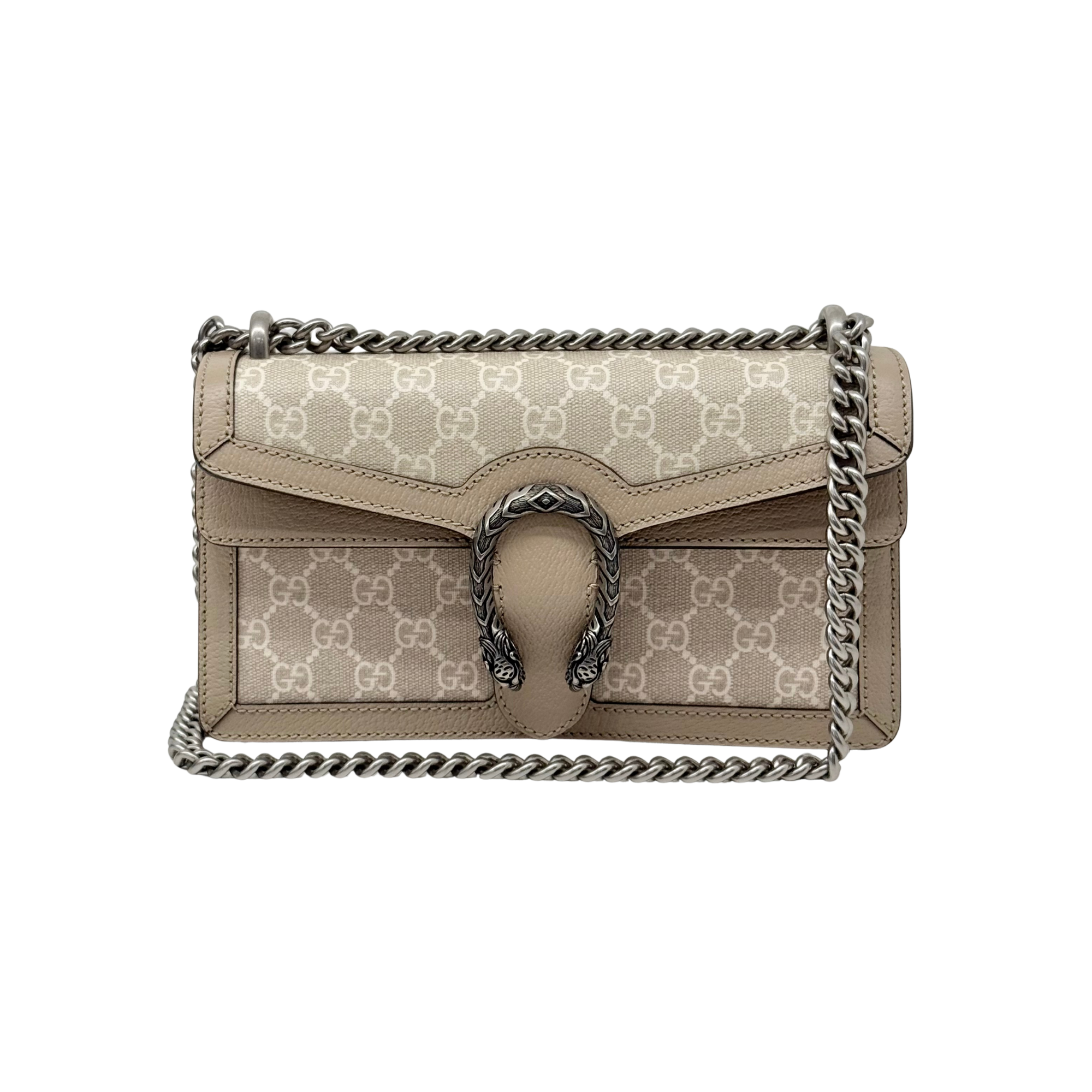 Gucci Dionysus Bag GG Coated Canvas with Leather Small shoulder bag (brand new)