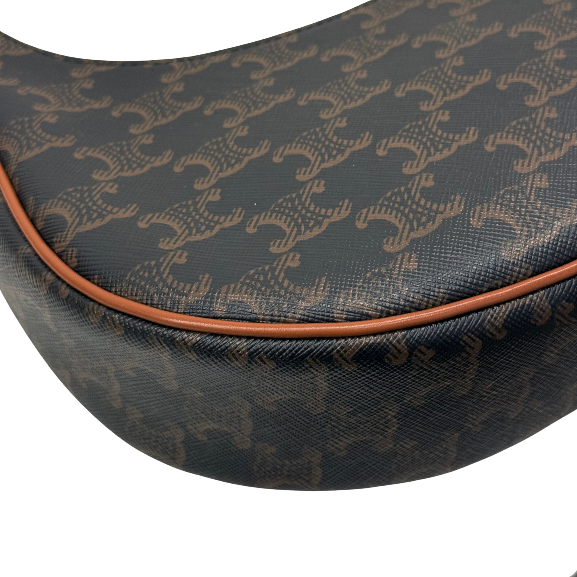 Celine Ava Bag Triomphe Coated Canvas hobo bag (pre-owned)