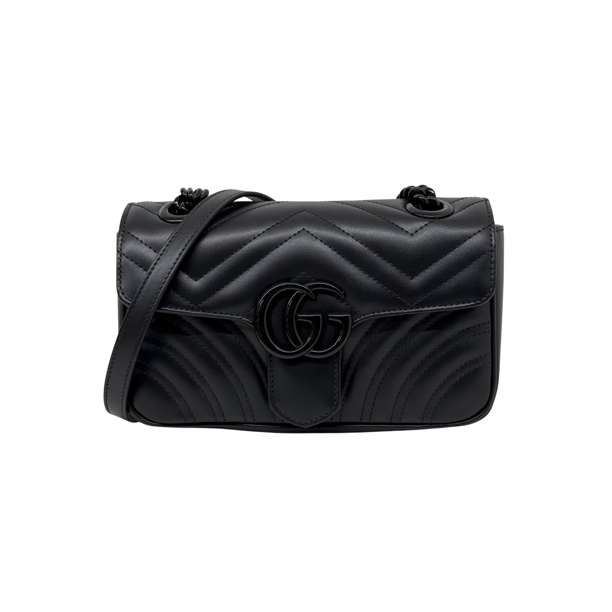 Gucci Black GG Marmont Small Shoulder Bag (brand new)