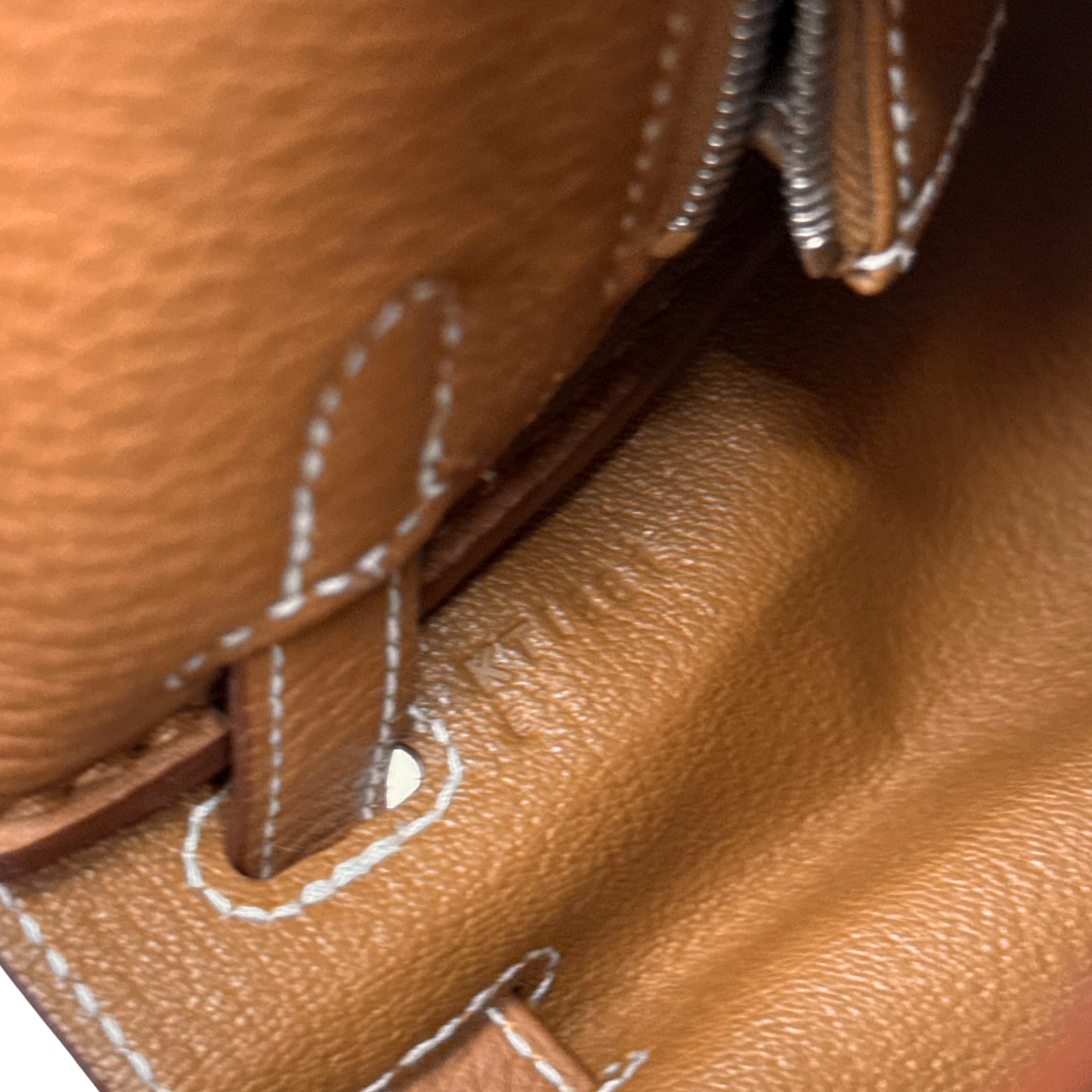 Hermès 2025 Kelly 25 Retourne Togo Gold PHW (pre-owned)