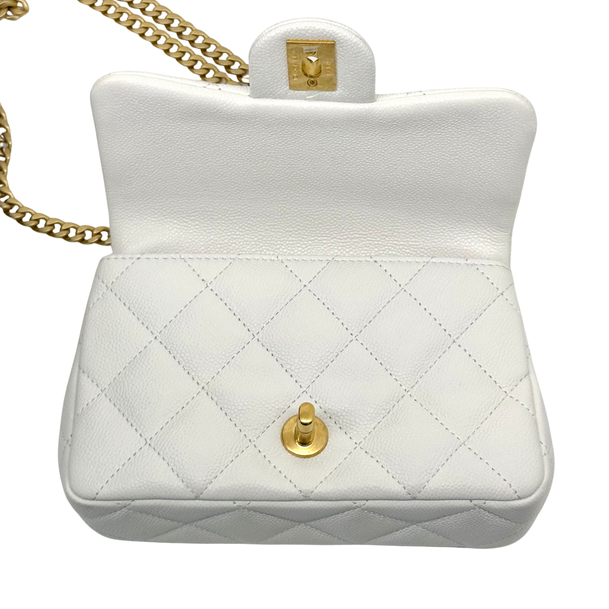 Chanel White Flap small Bag