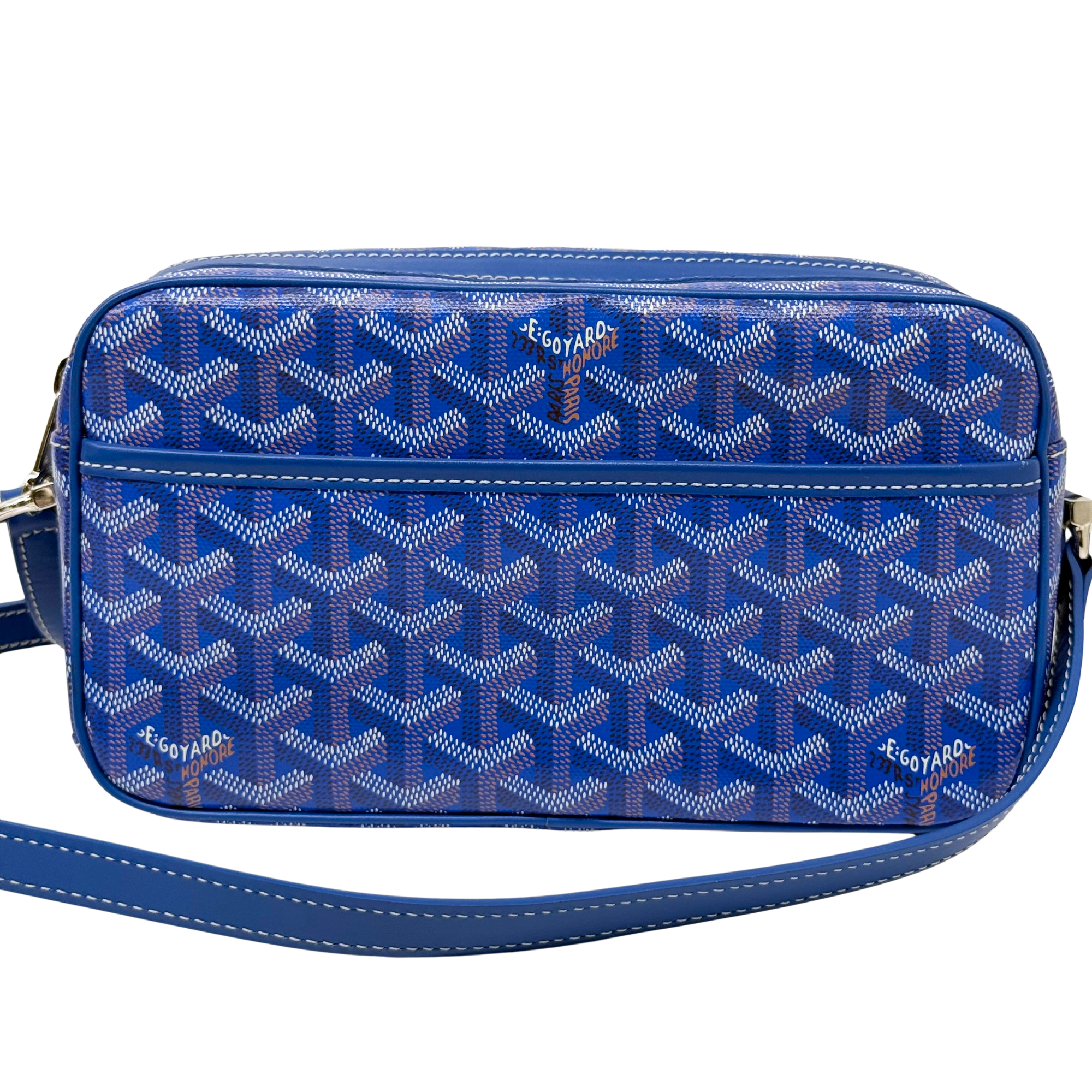 Goyard Cap Vert Bag Coated Canvas crossbody bag Blue(pre-owned)