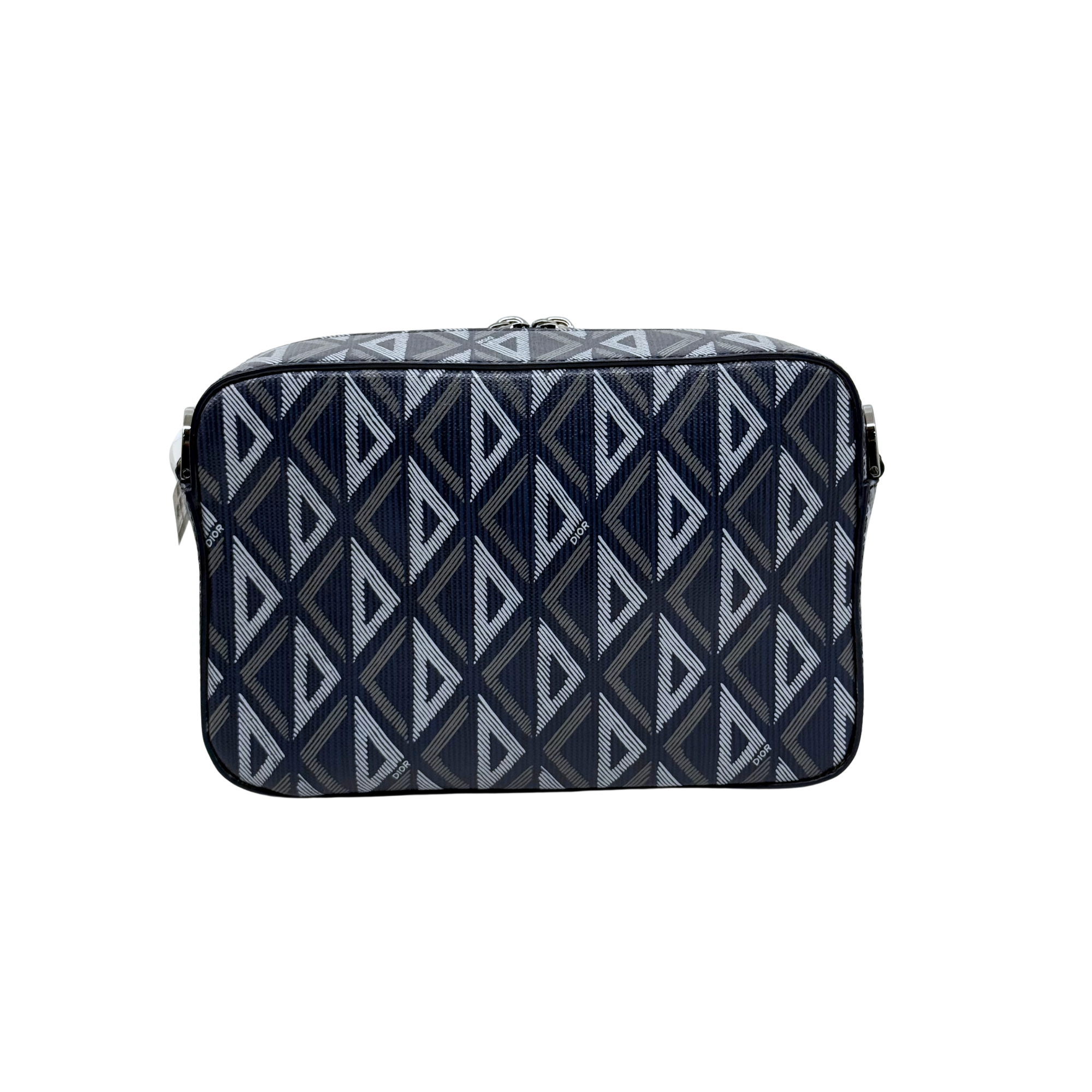 Dior Coated Canvas CD Diamond Safari Messenger Blue (brand new)