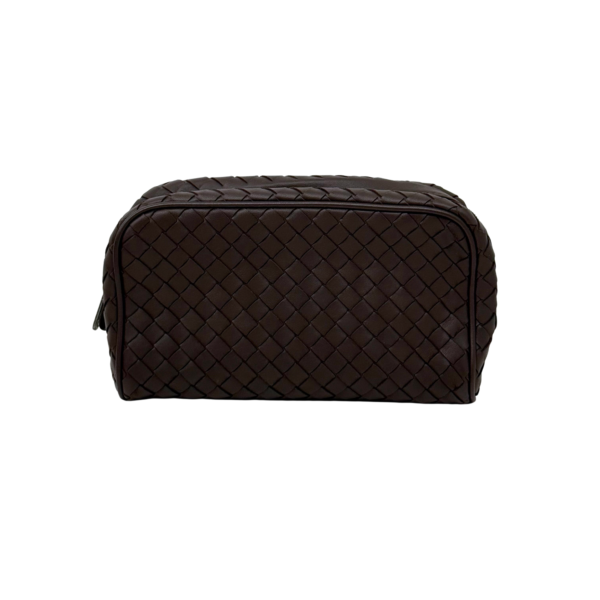 Bottega Veneta Intrecciato Brown Pouch (brand new)
