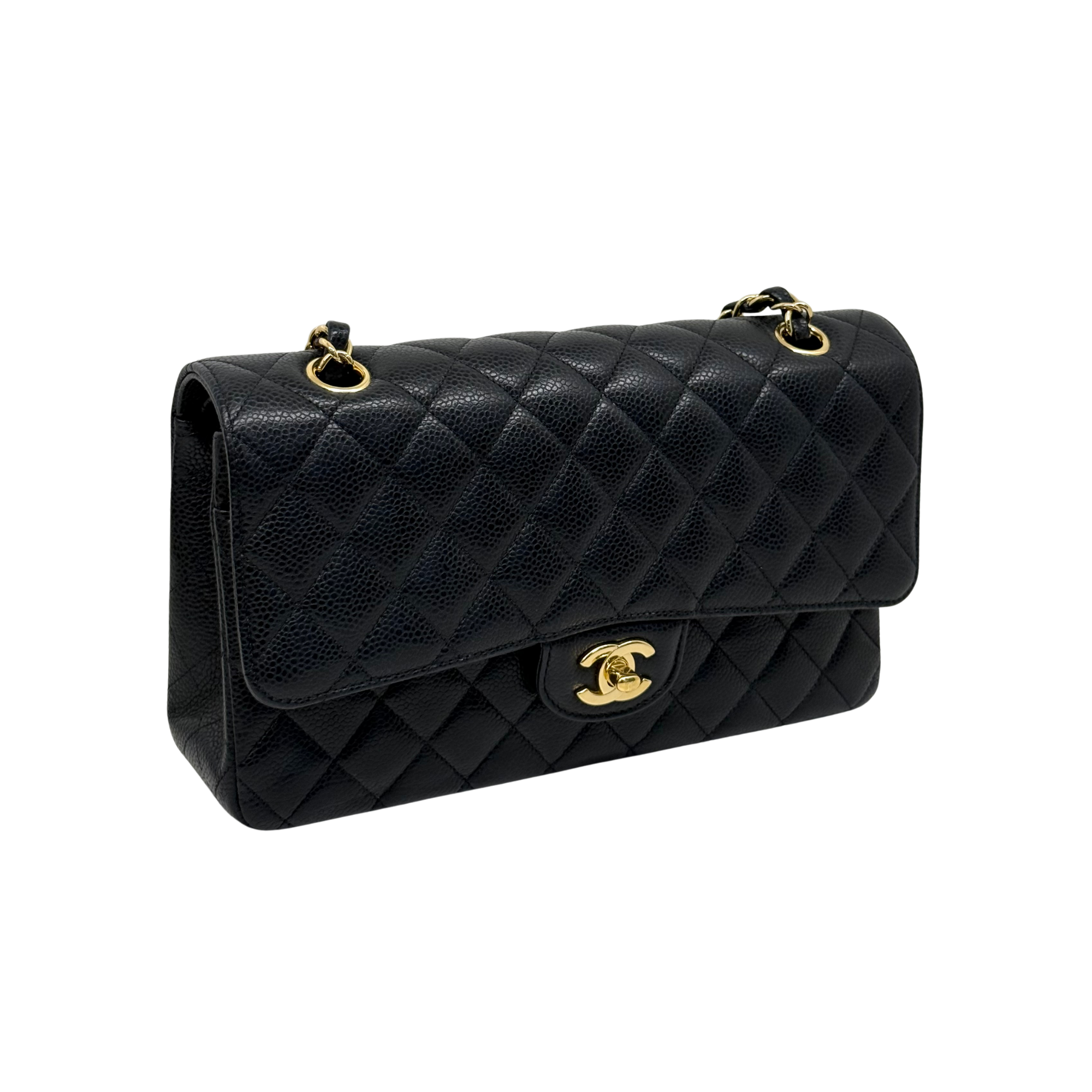 Chanel black sling bag medium
