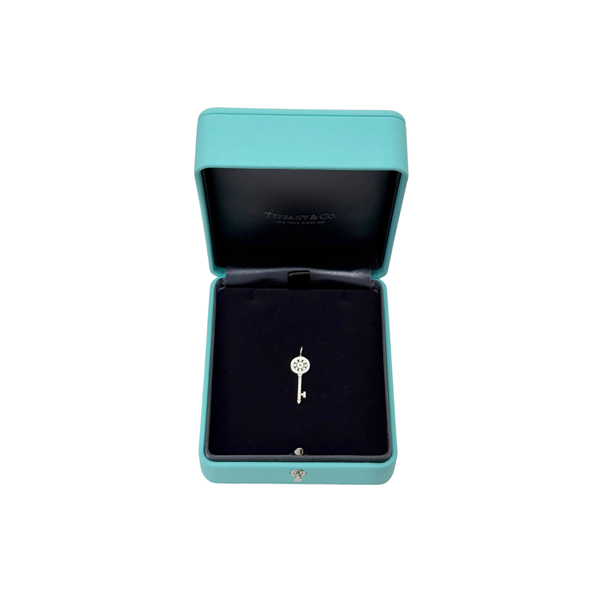 Tiffany & Co. Petals Key Diamond Platinum Pendant 18k White Gold (brand new)