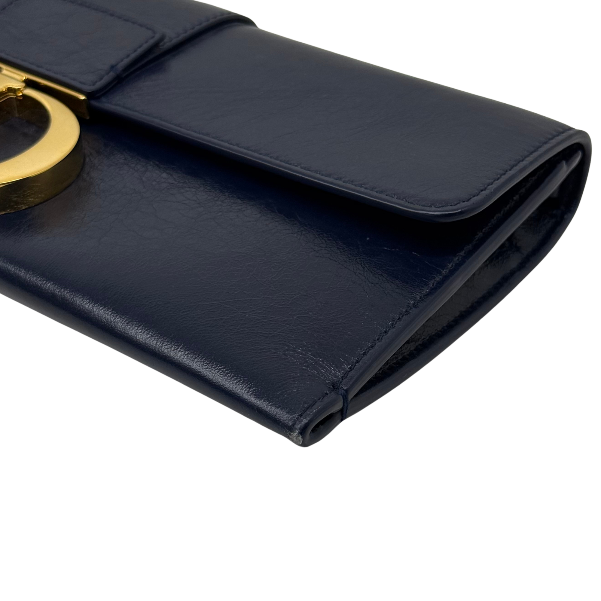 Dior Leather Montaigne 30 Clutch with Chain crossbody bag (pre-owned)