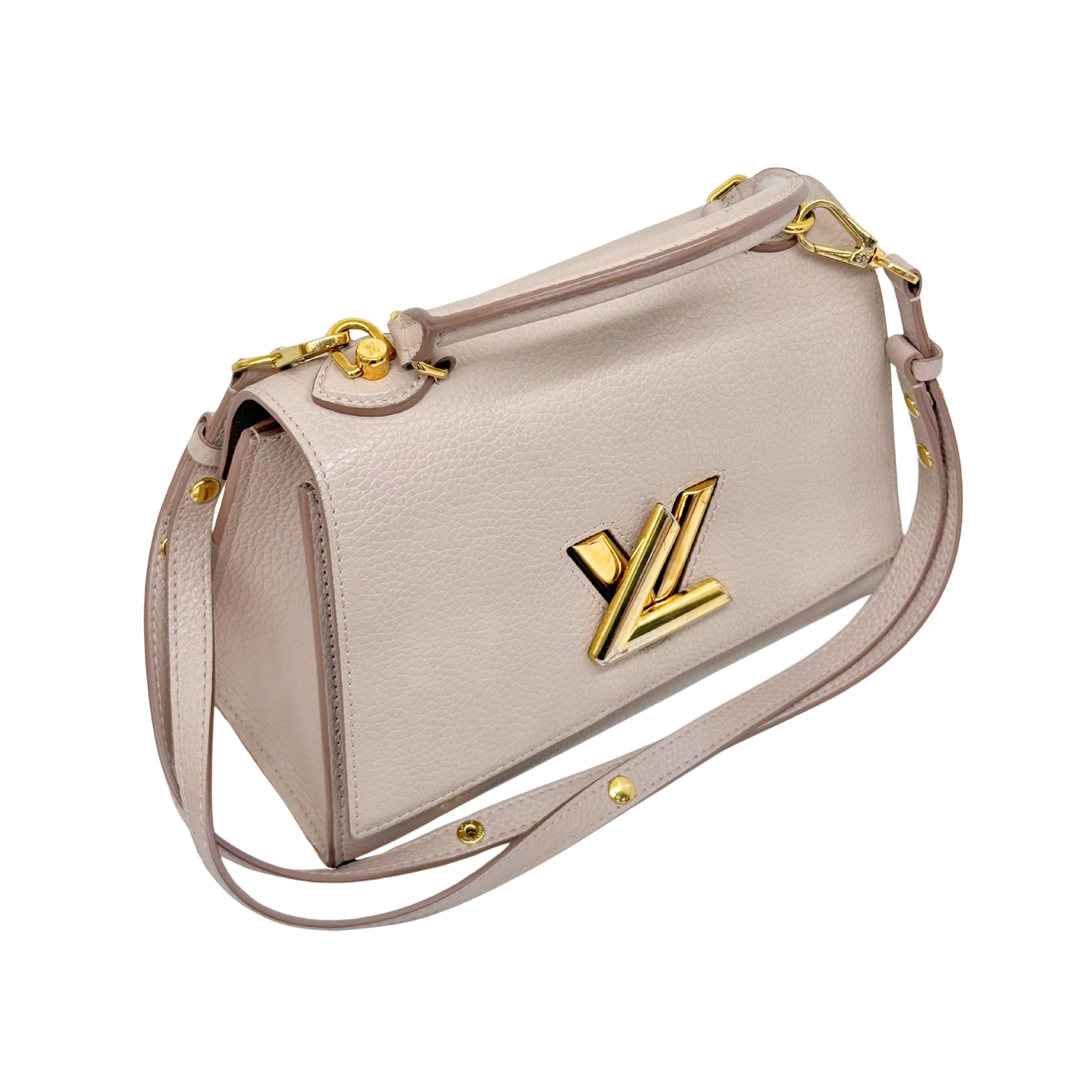 Louis Vuitton Twist BB Beige Grained Epi Leather Top Handle Bag
 (pre-owned)