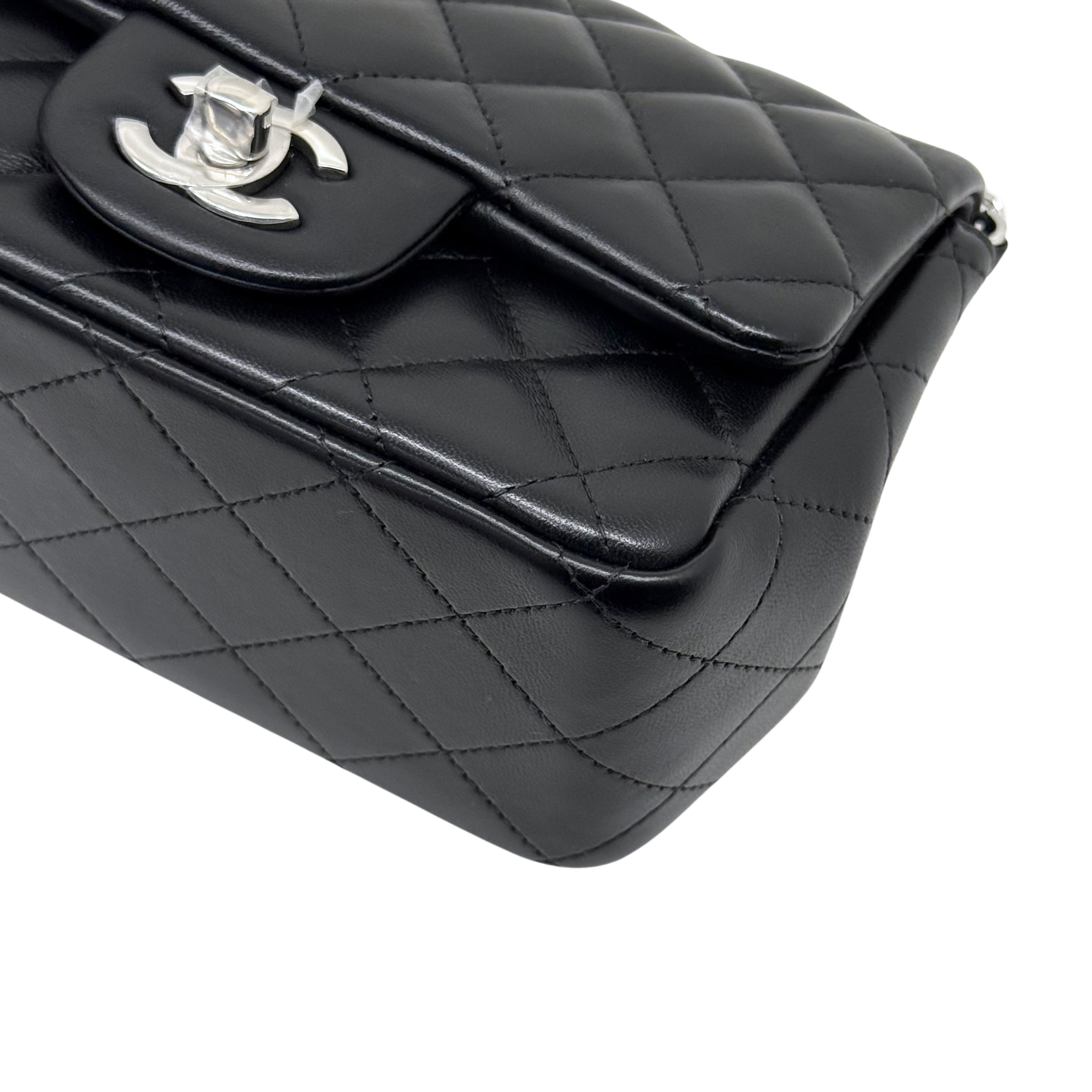 Chanel flap bag silver hardware
