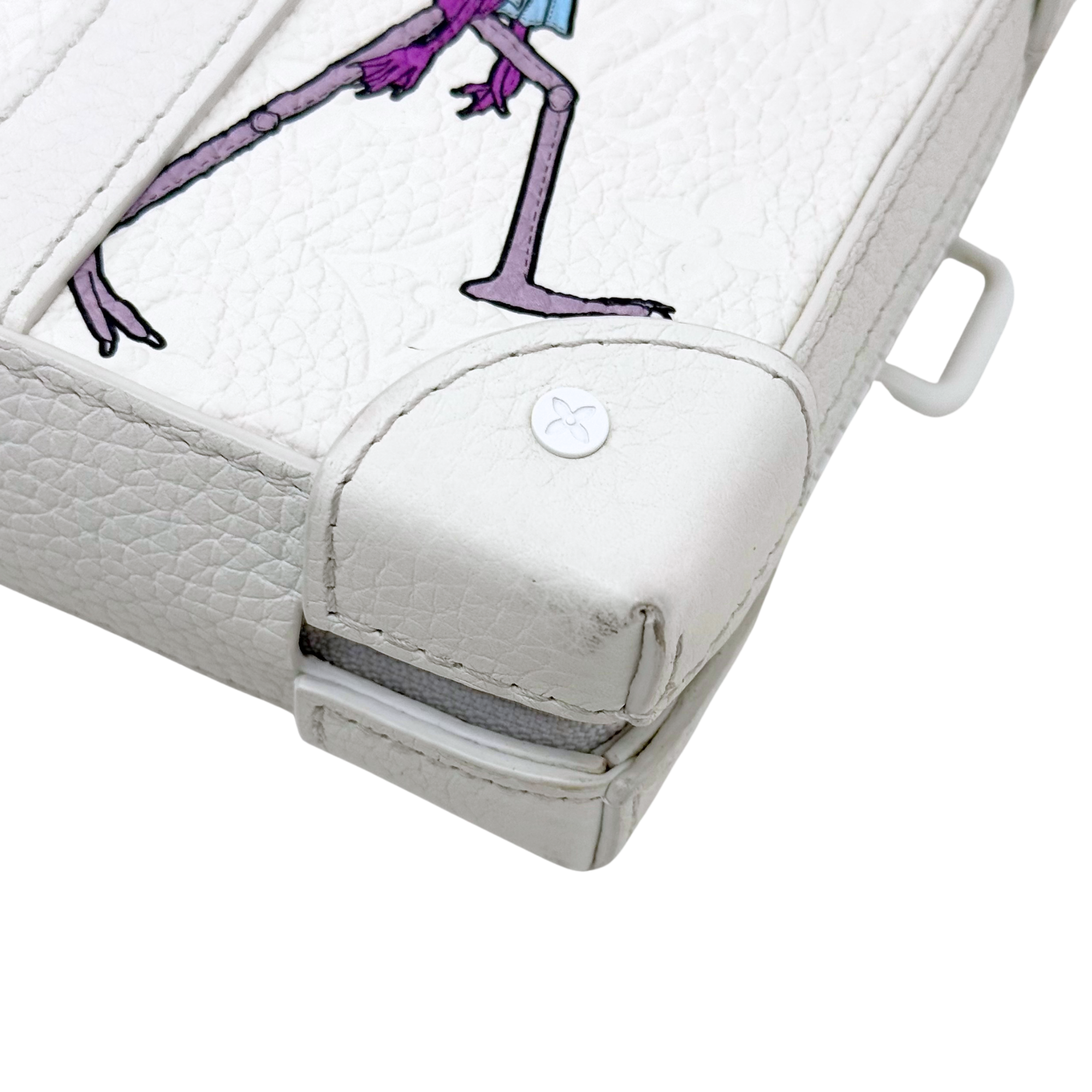 Louis Vuitton Soft Trunk LV Friends White Monogram Taurillon Leather Wallet (pre-owned)