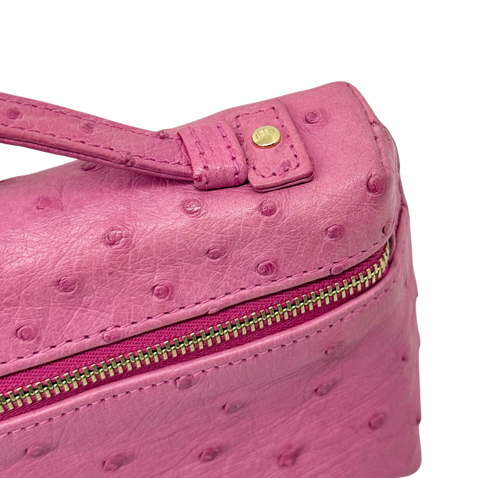 Loro Piana Pink Ostrich L19 Pouch (pre-owned)