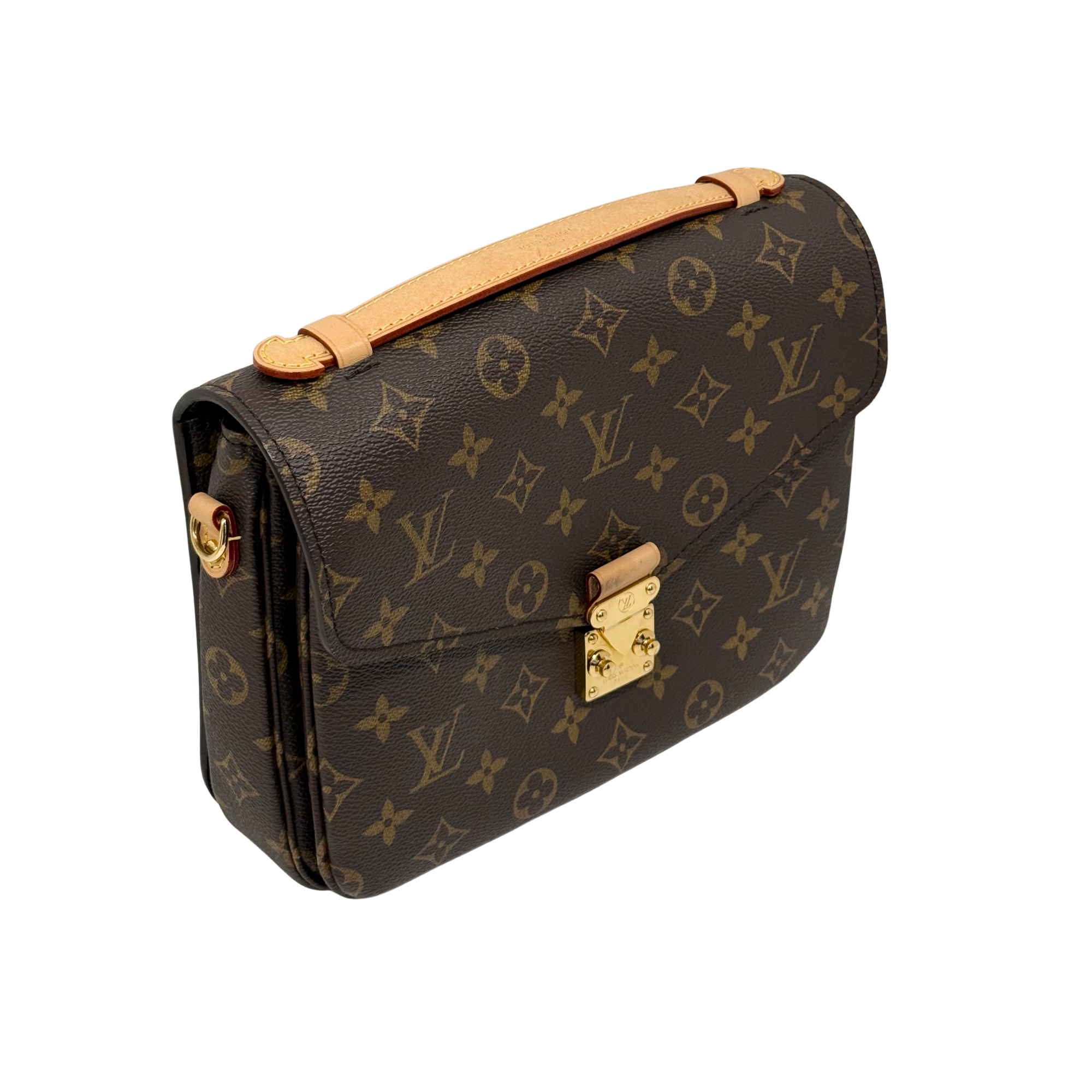 Louis Vuitton Pochette Metis MM Brown Monogram Canvas Crossbody Bag (pre-owned)