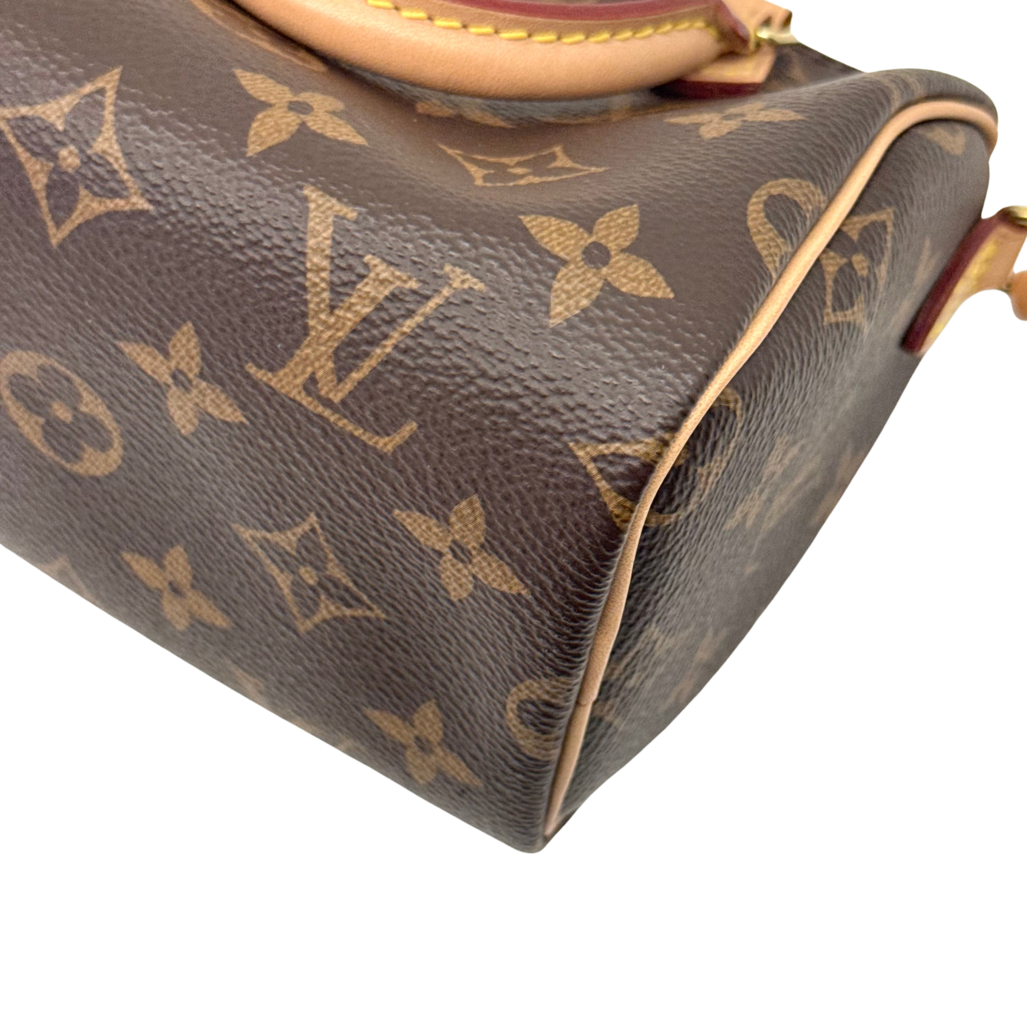 Louis Vuitton Speedy Bandouliere NM Bag Monogram Canvas Nano crossbody bag (pre-owned)