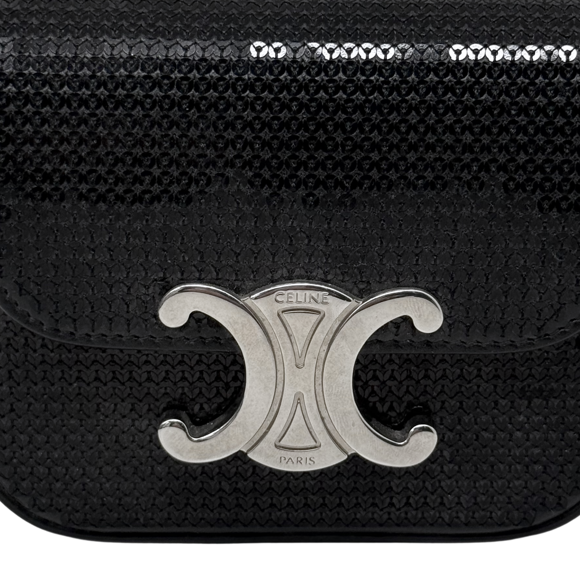 Celine Mini Triomphe in Sequins and Calfskin
(pre-owned)