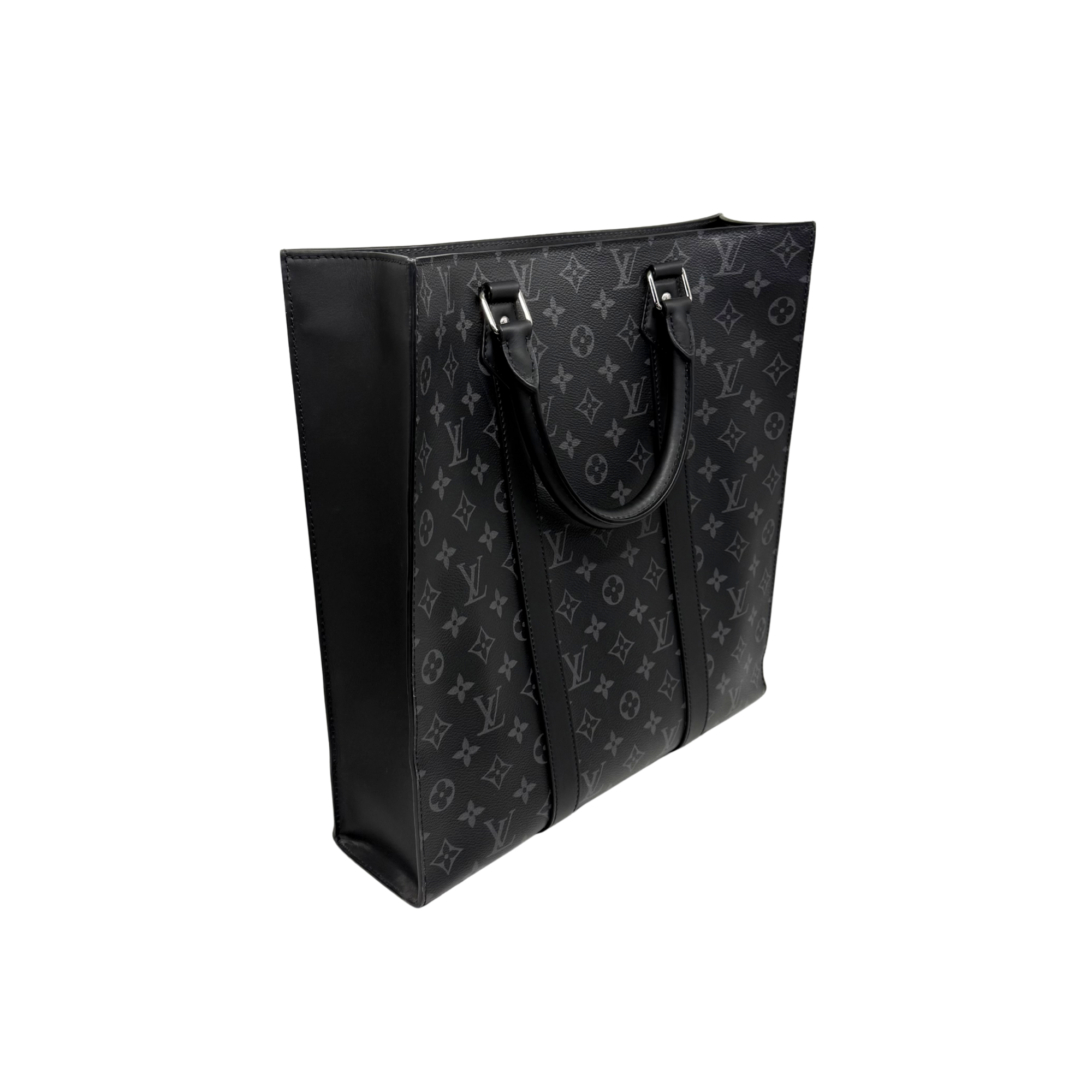 Louis Vuitton Bicolor Monogram Eclipse Sac Plat Black and Grey (pre-owned)